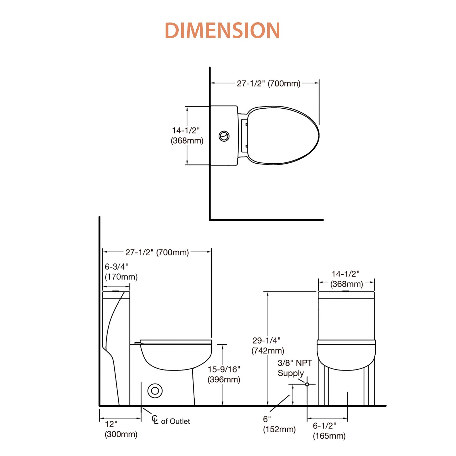 Lordear LD-BATHMA60D toilets - View #8