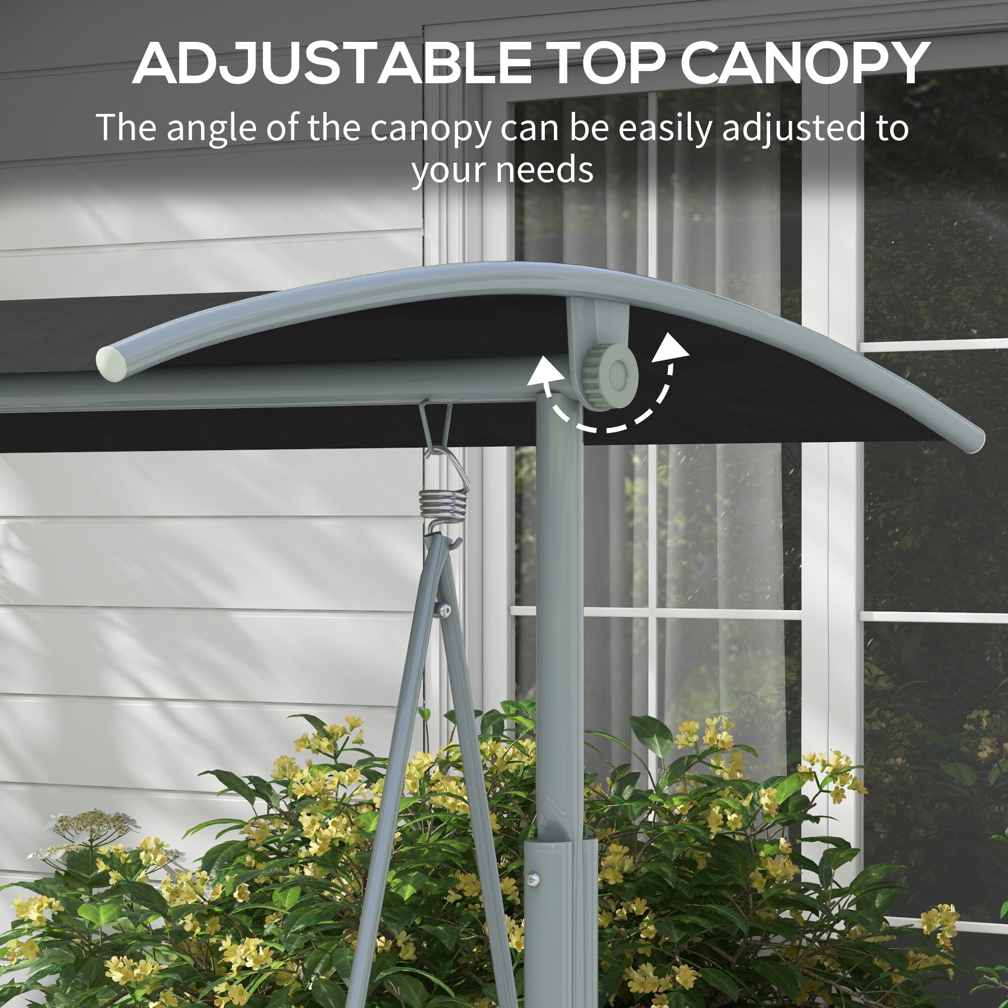 Outsunny 84A-057V01BK Swing-Gliders - View #4