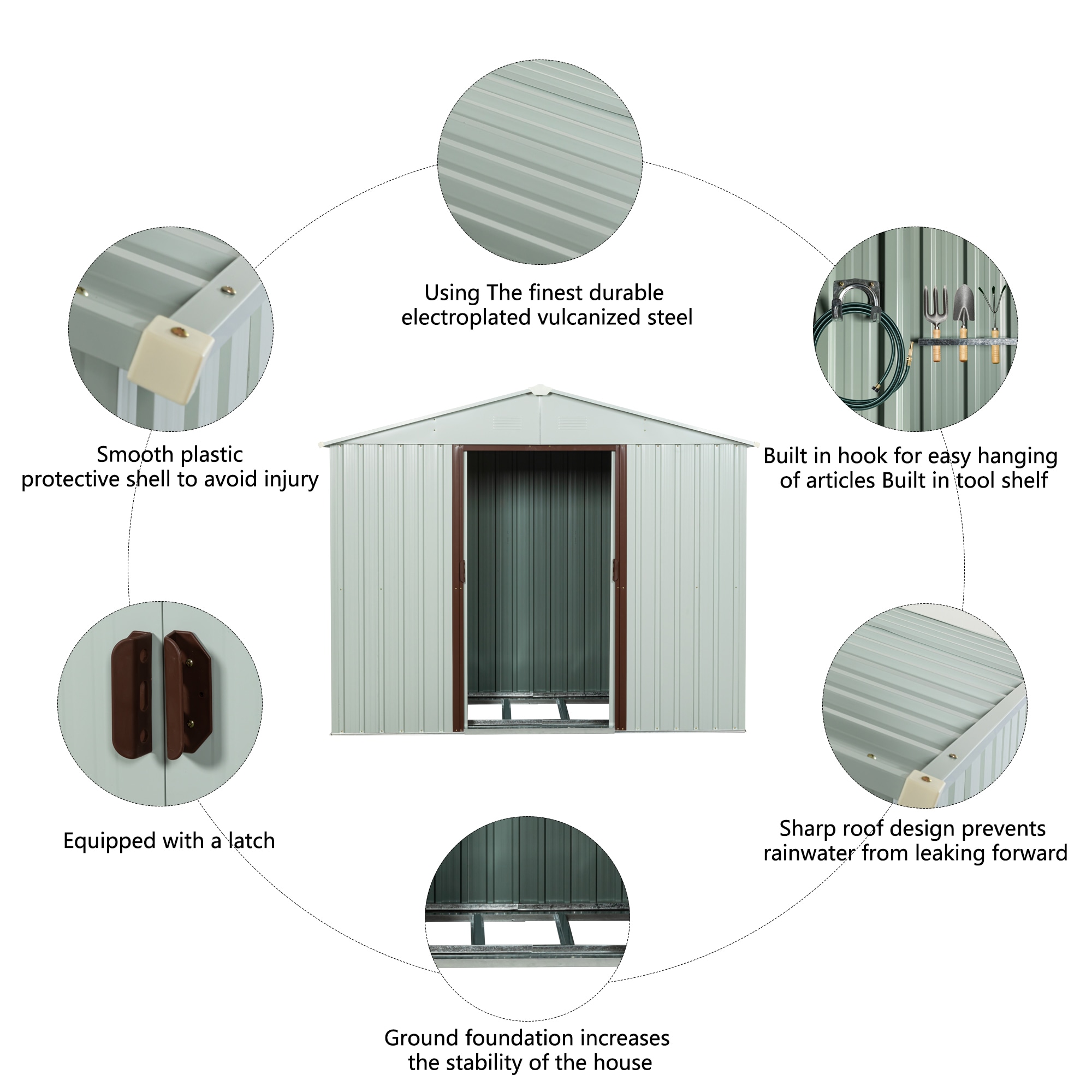 Maocao Hoom BH01977 Metal-Storage-Buildings-Sheds - View #4