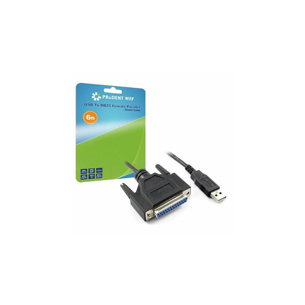 PDWY020 Prudent Way PWI-USB-DB25 USB to DB25 Female Parallel Adapter
