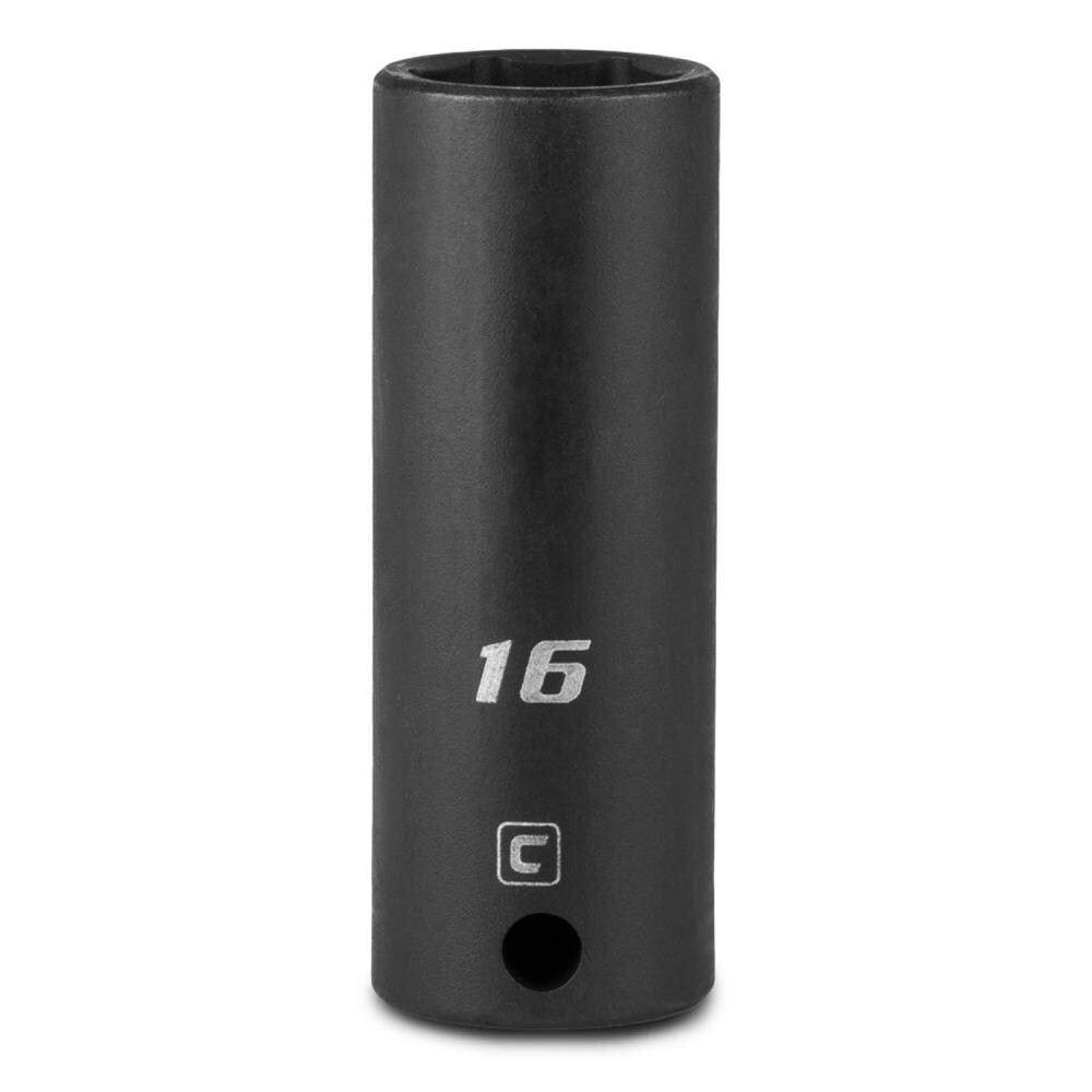 Capri Tools CP53216 Metric 3/8-in Drive 16mm 6-point Impact Socket Individual