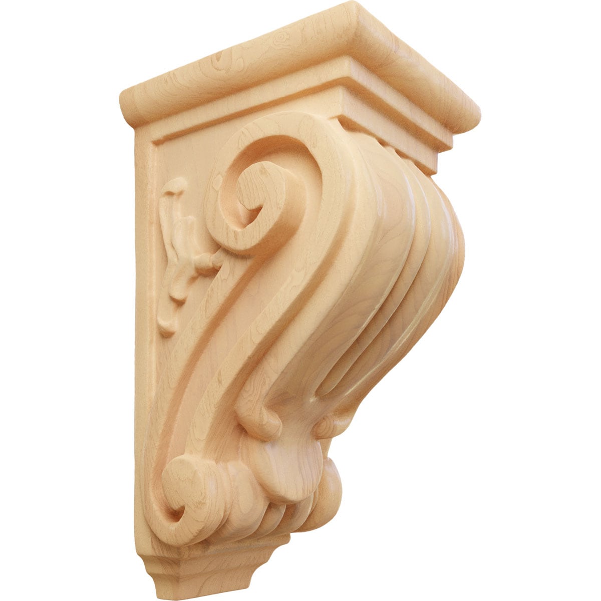 Ekena Millwork CORW03X04X07CLRO 3-1/2-in x 4-in x 7-in Unfinished Red oak Wood Paintable/Stainable Corbel