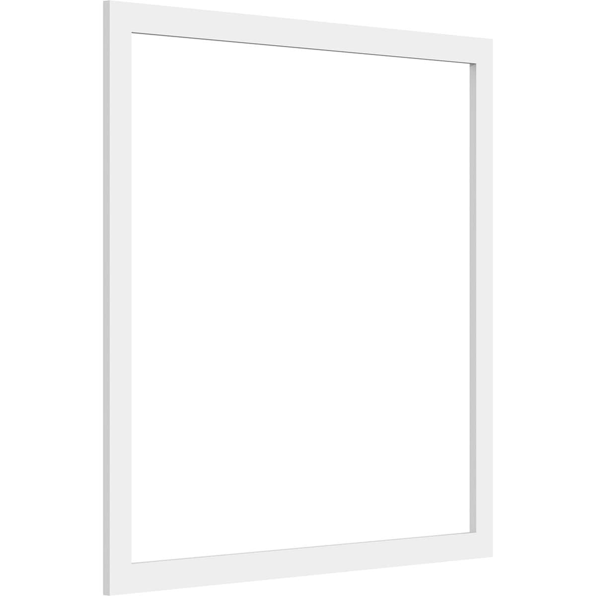 Ekena Millwork WALP30X30X037PRE 30-in x 30-in Smooth Paintable/Stainable White PVC Fretwork Wall Panel (