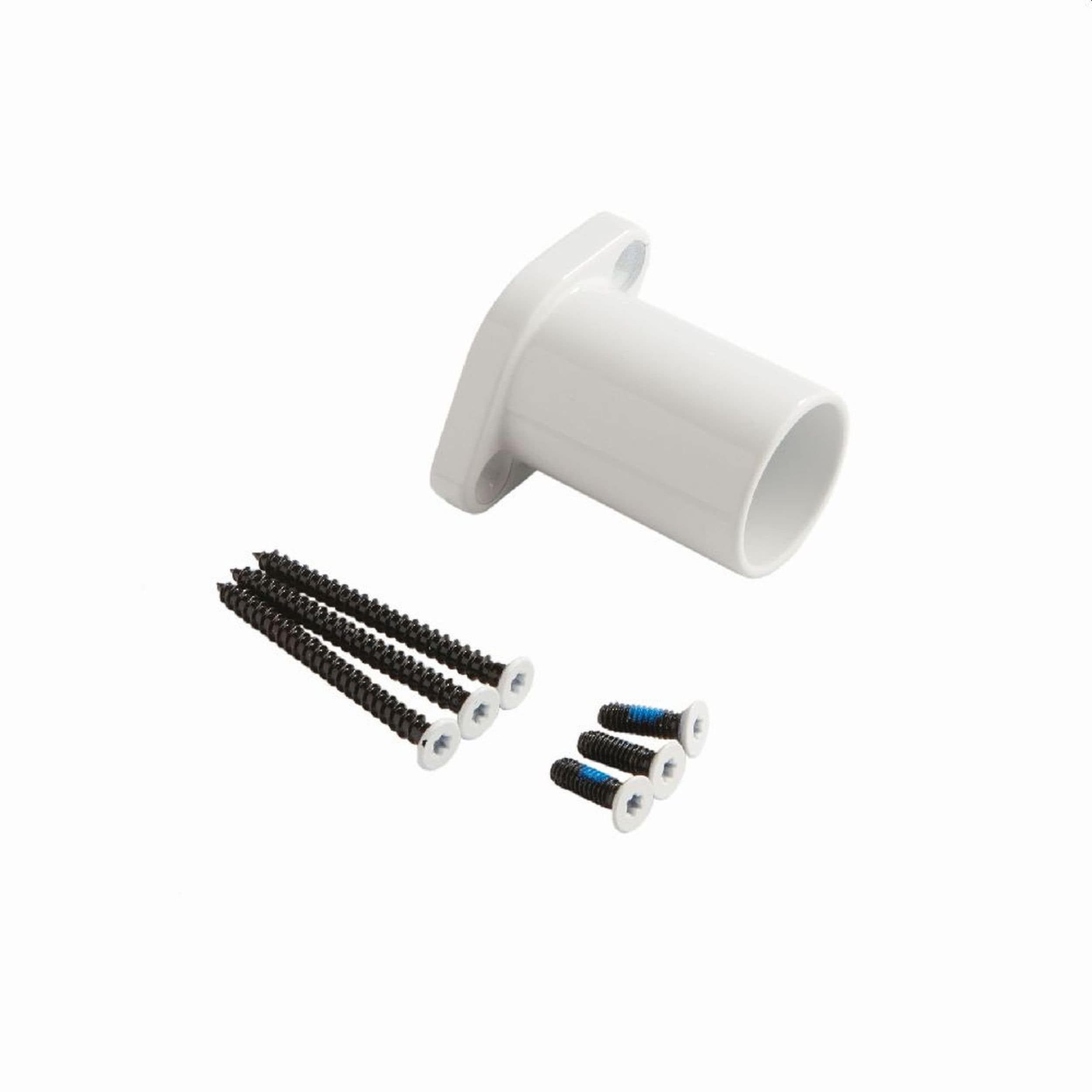 Fortress Building Products 2.55-in x 2.6-in White Aluminum Rail Bracket