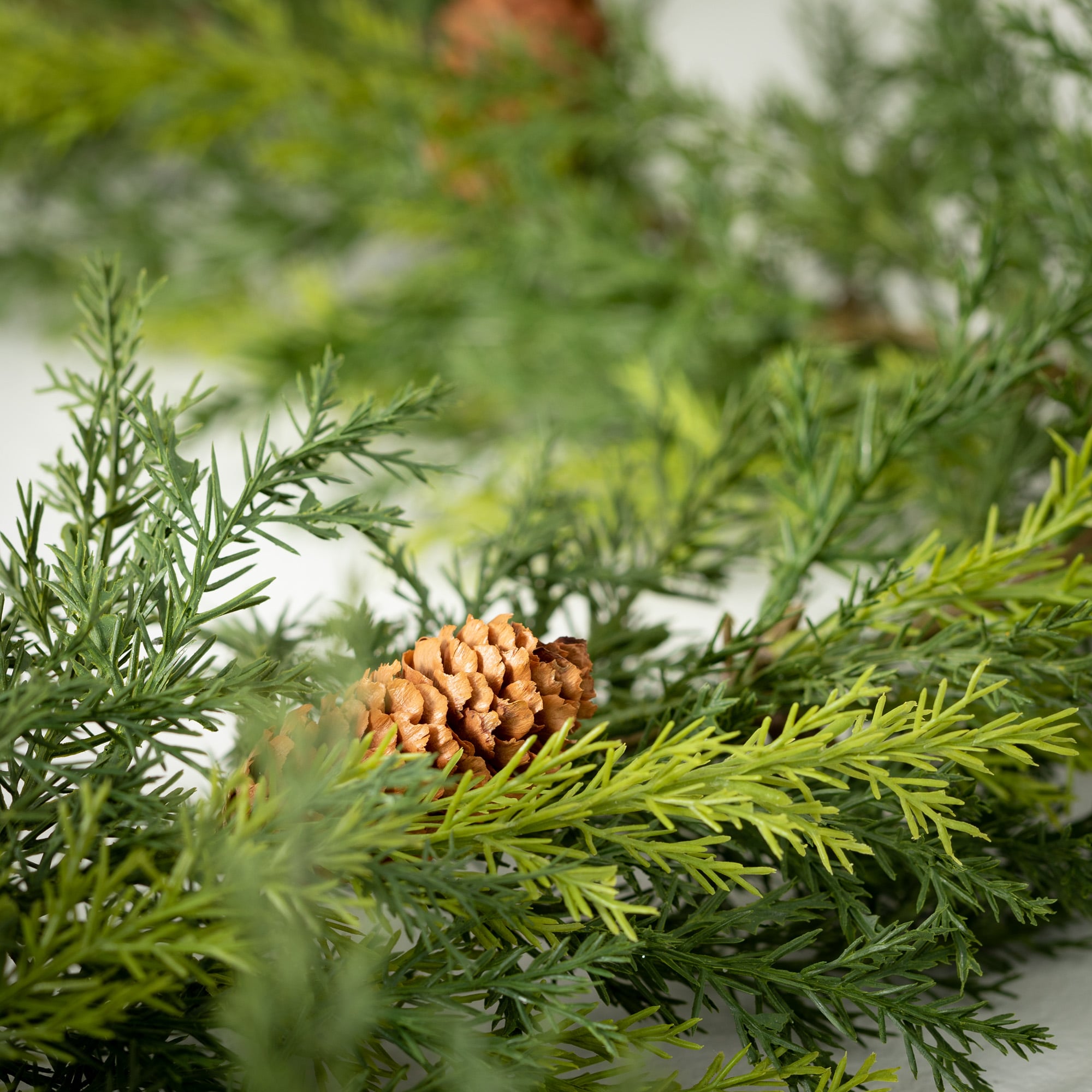 6-Foot Artificial Pine Cone Christmas Garland