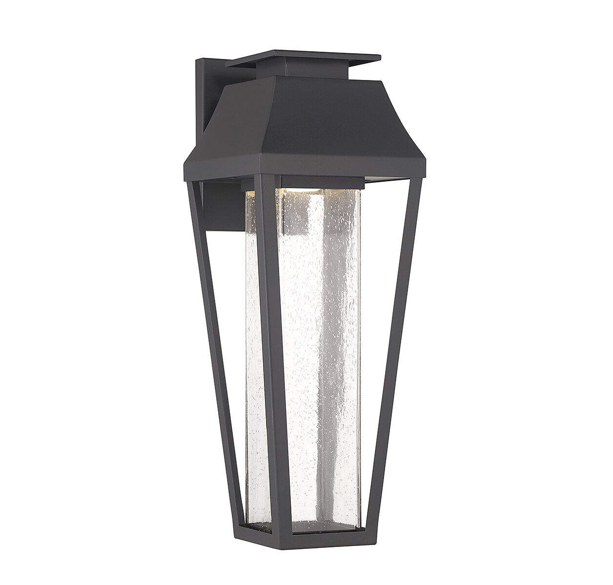 Savoy House 5-354-BK Brookline 20-in H Matte Black Hardwired Integrated LED Outdoor Wall Light