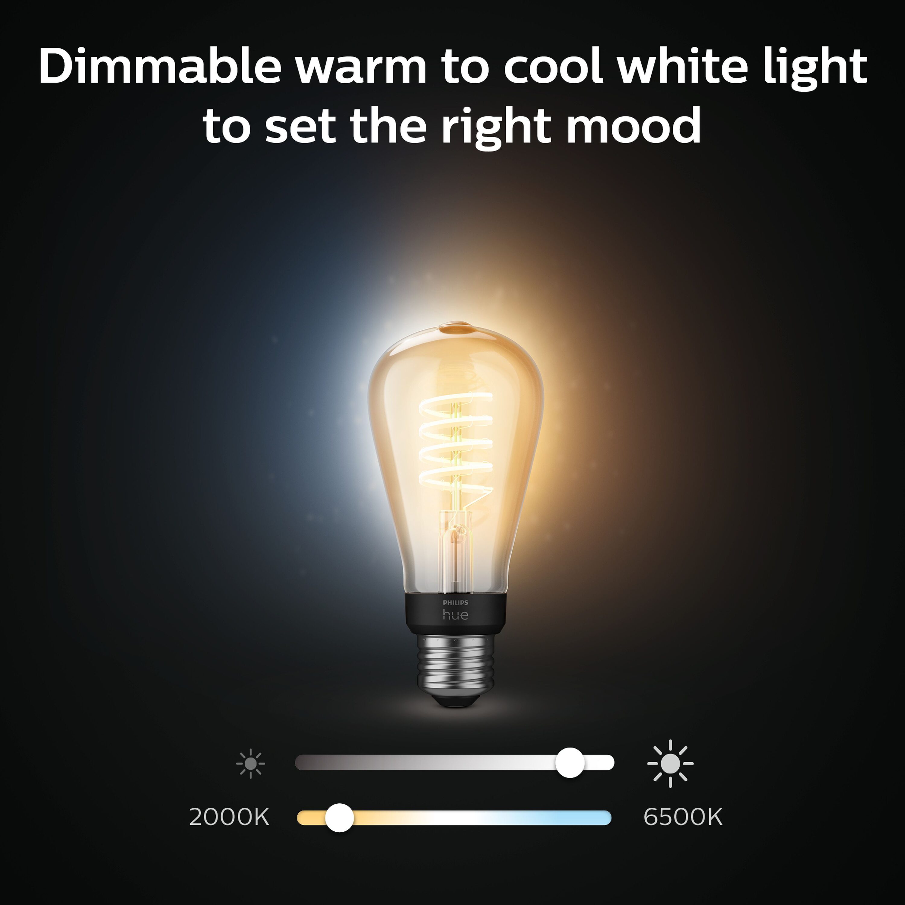 Philips Hue Expansion Pack - White Ambiance - Filament Globe large