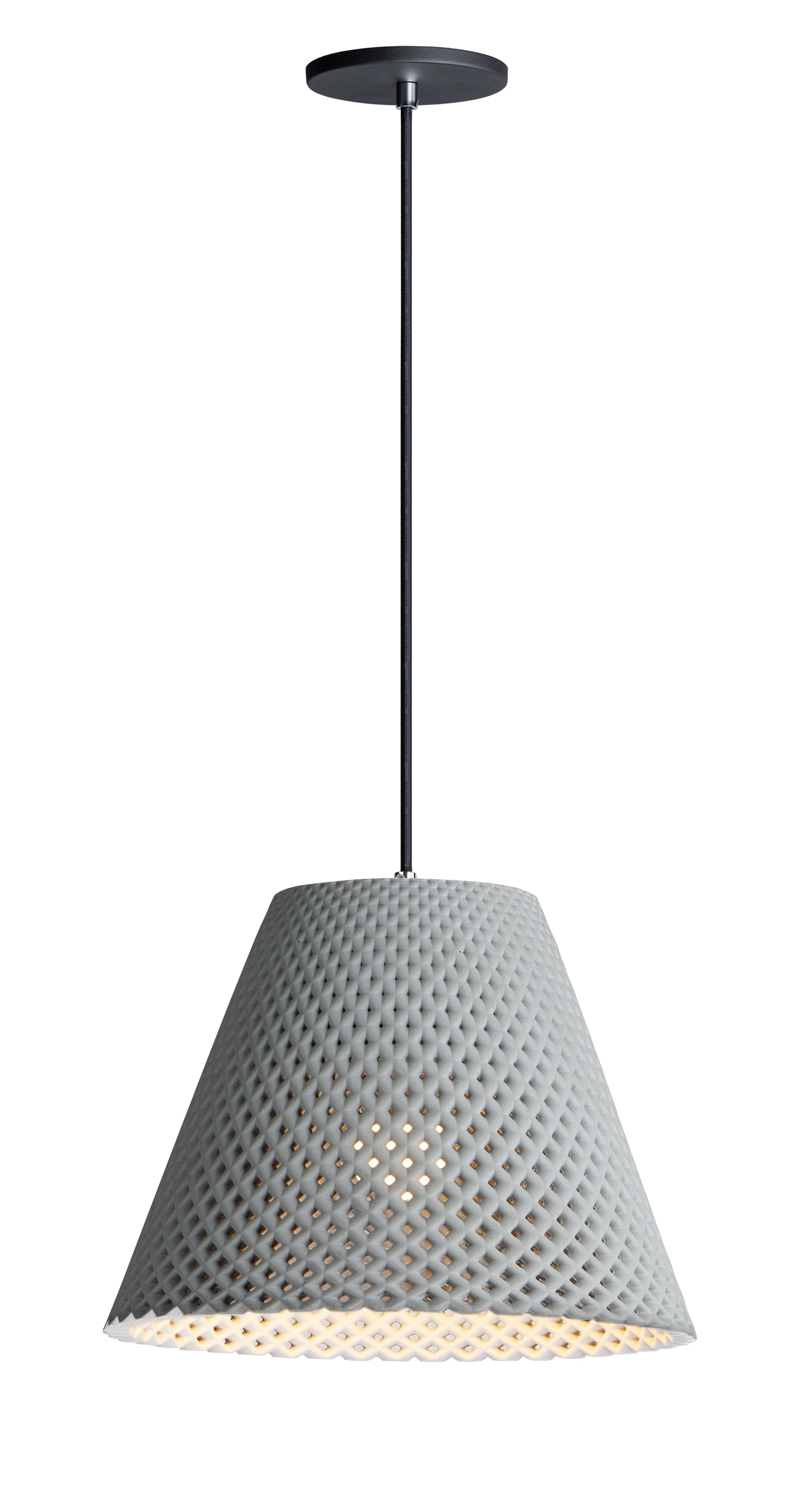 grey cone pendant light