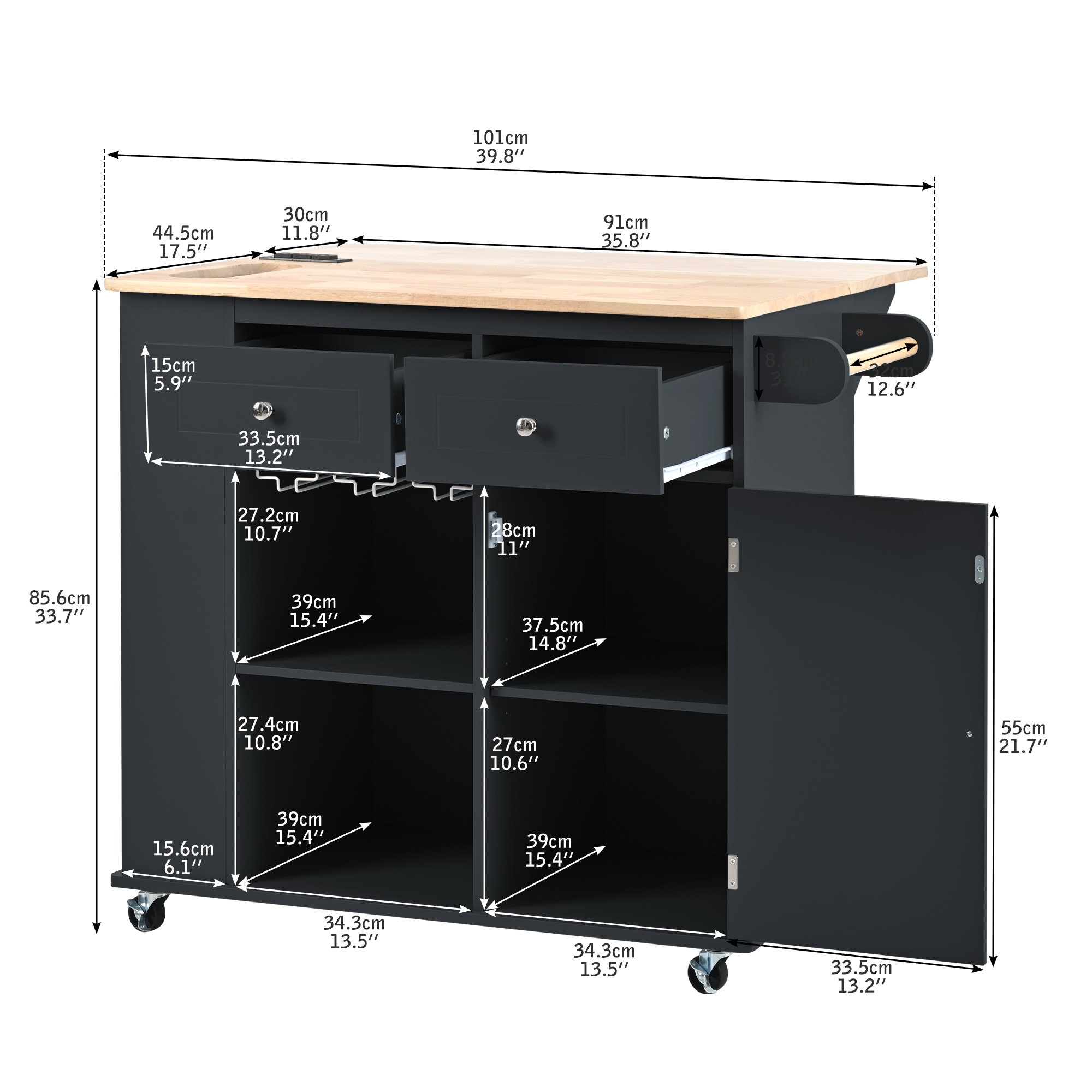 ModernLuxe L-WF305556AAB Kitchen-Furniture - View #10