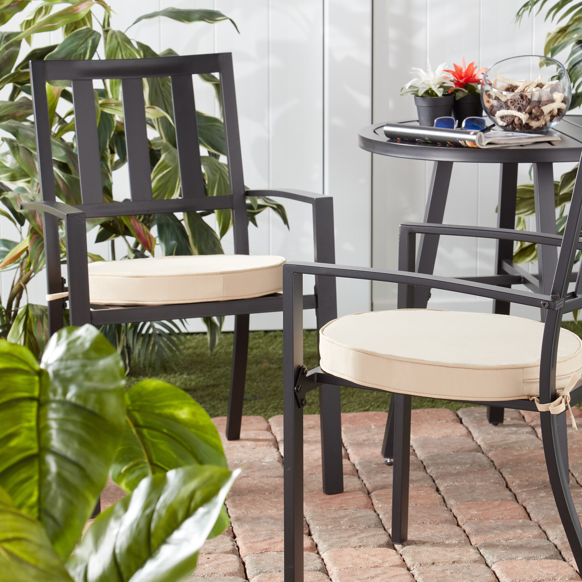 Greendale Home Fashions OP1150S2-STONE Patio-Furniture-Cushions - View #7