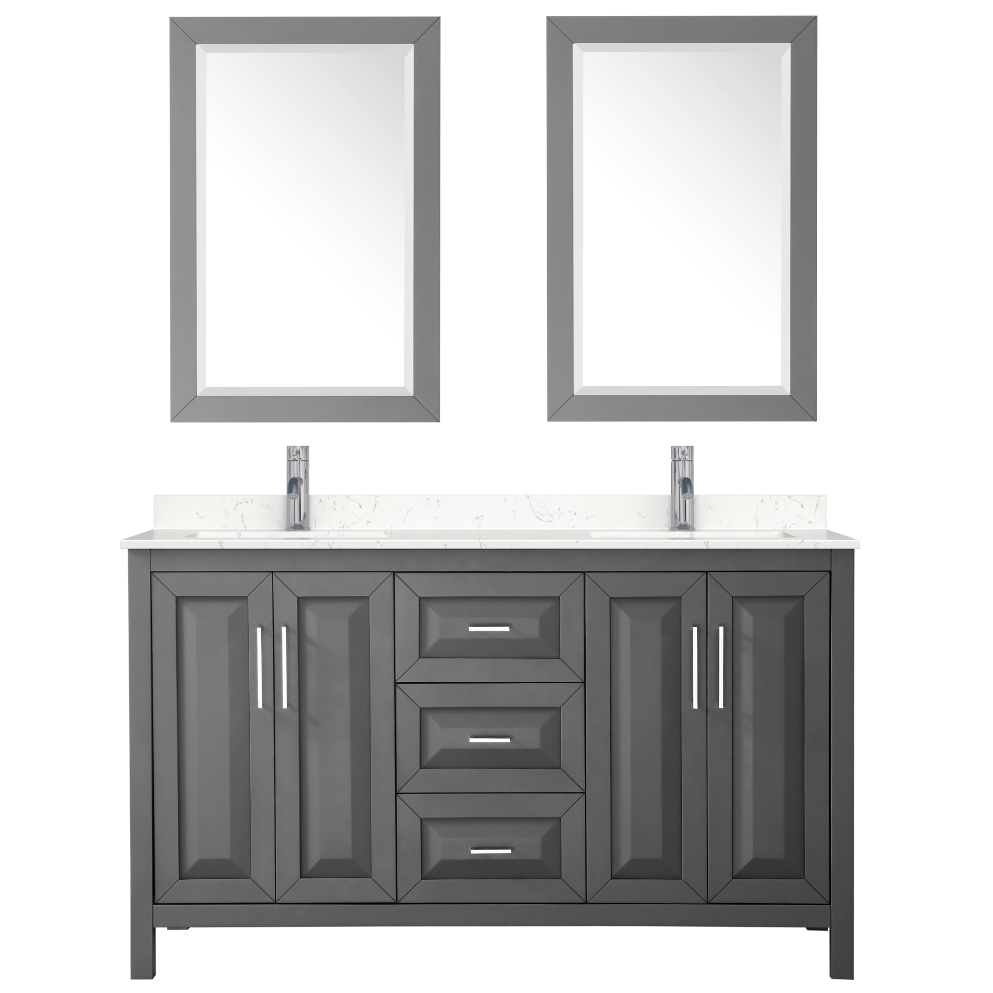 Wyndham Collection WCV252560DKGC2UNSM24 Bath-Vanity-Combo - View #3