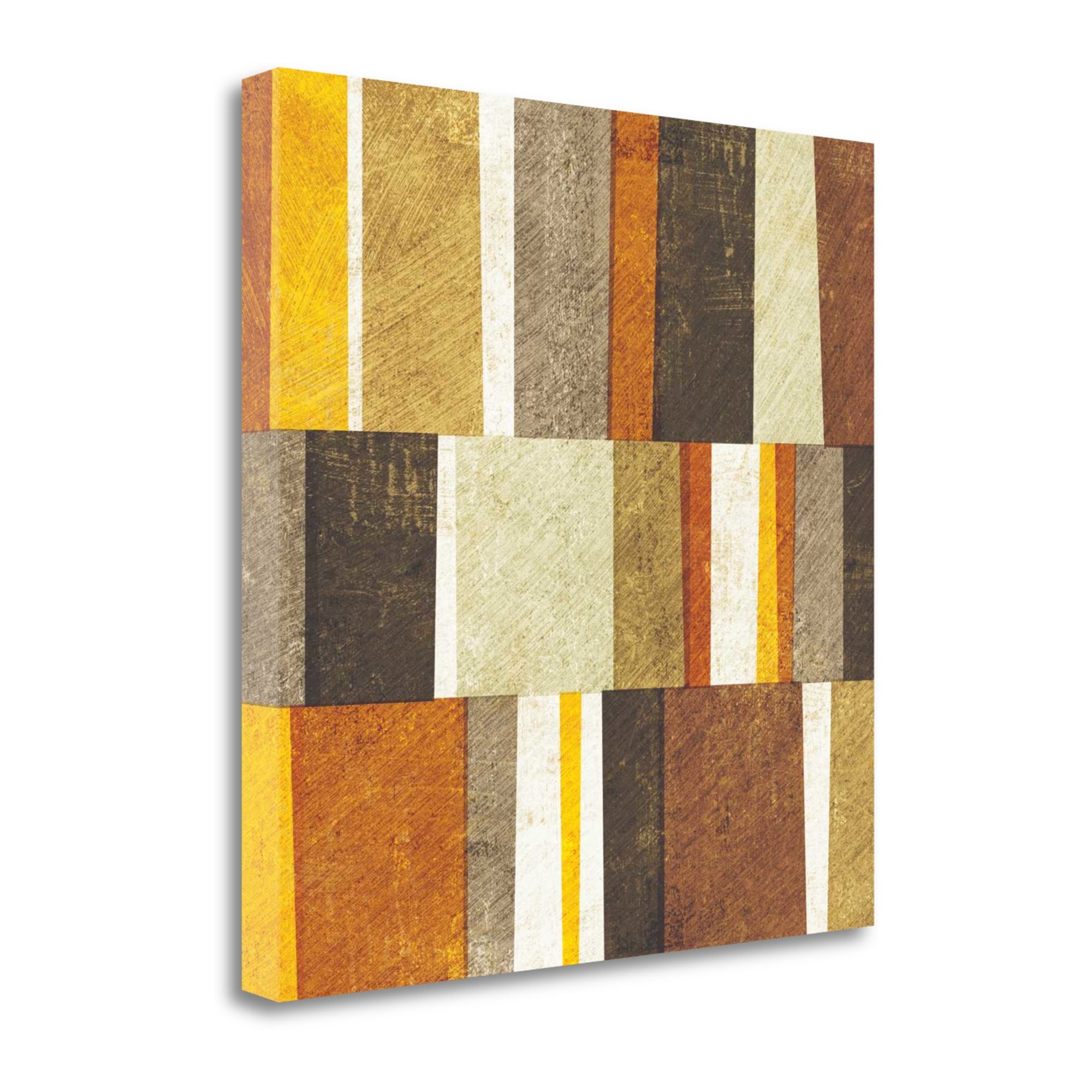 Tangletown Fine Art WA618910-1818C Neutral and Spice Abstract Michael Mullan 18-in H x 18-in W Abstract Print on Canvas