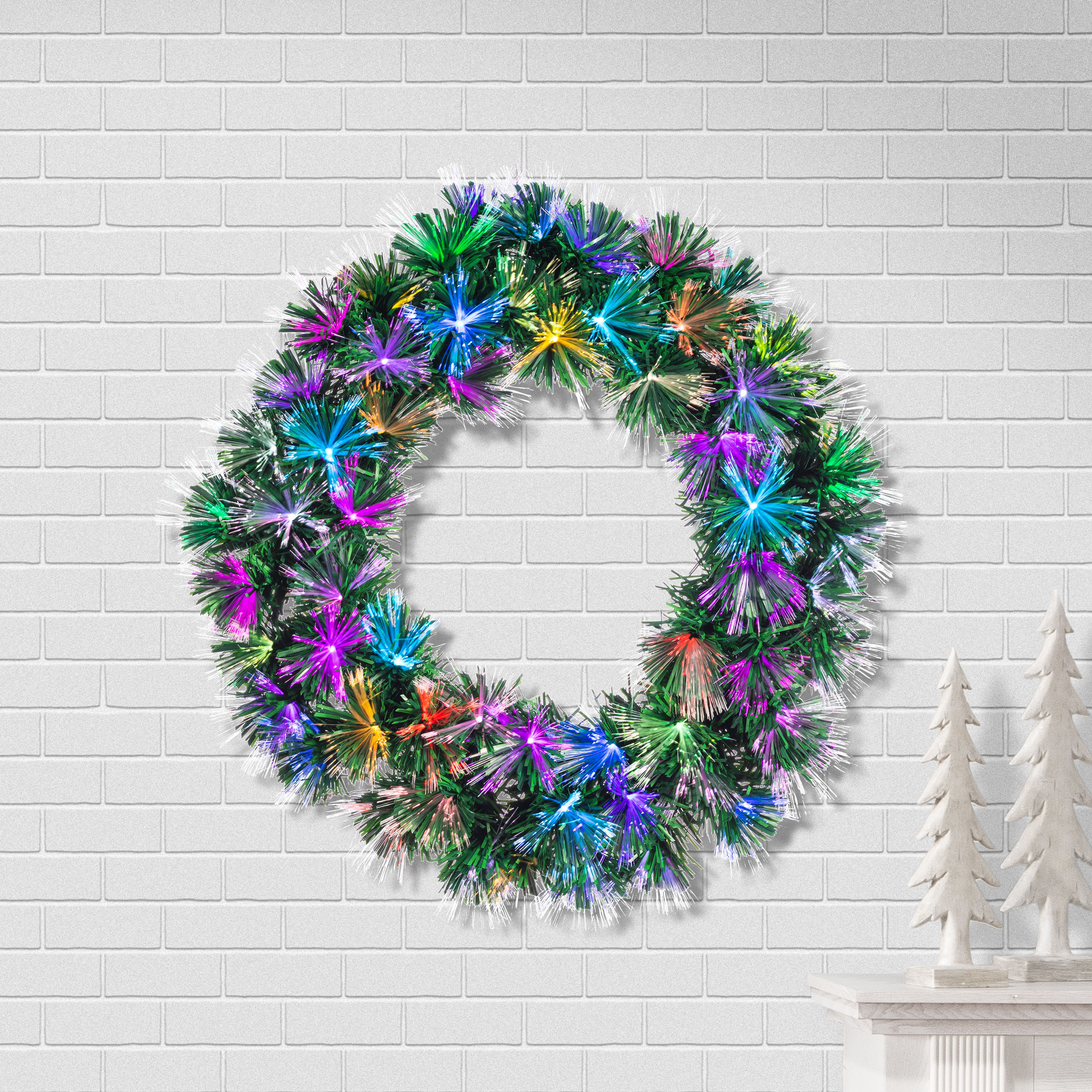 Fiber Optic Wreath Christmas hotsell