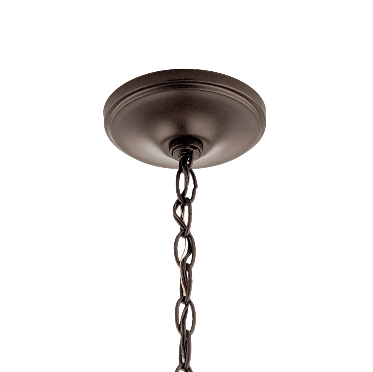 Kichler Lacey 3-Light Mission Bronze Transitional Etched Glass Drum ...