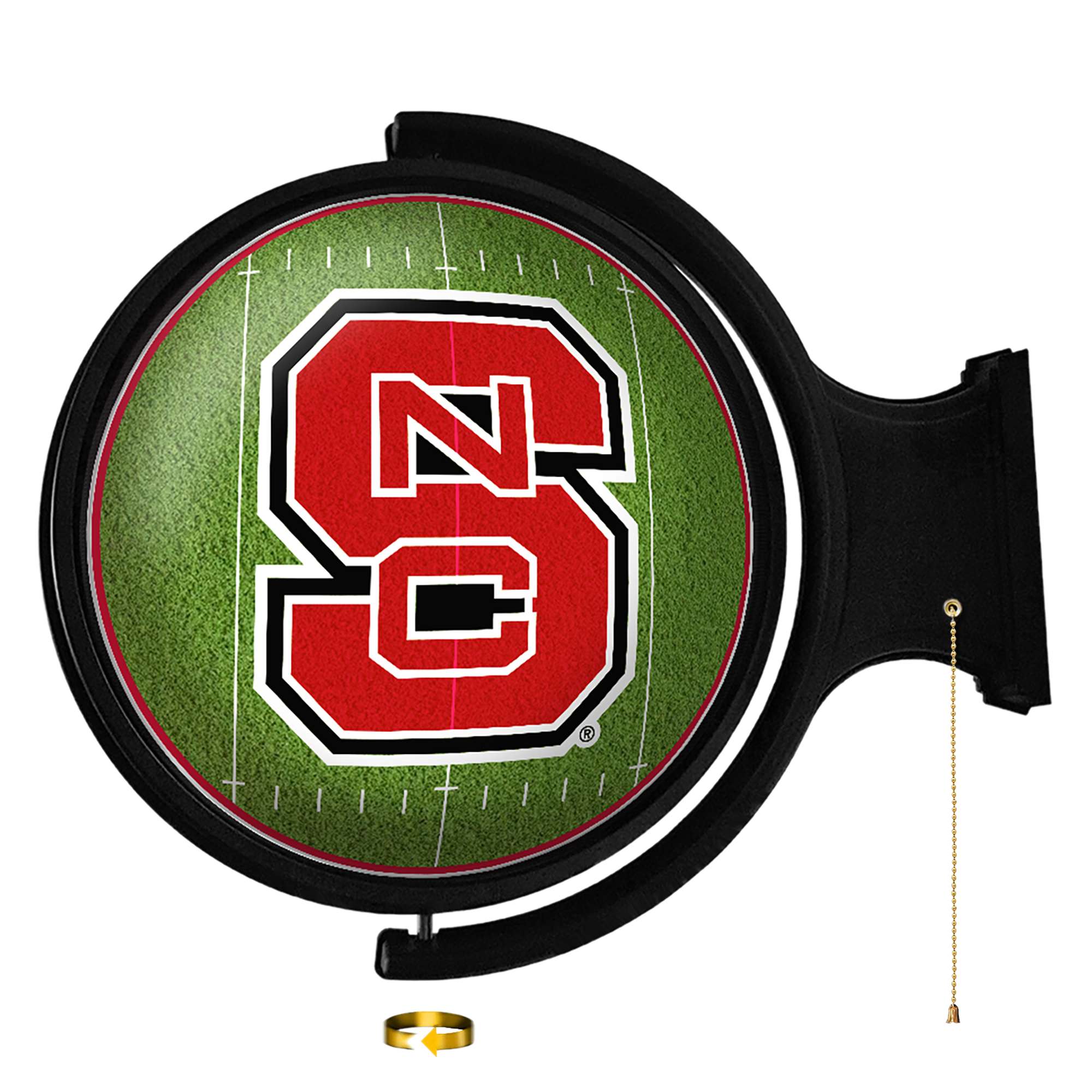 The Fan-Brand NCNCST-115-22 North Carolina State Wolfpack Rotating Wall Lights 23-in Constant LED Game Room Lighted Sign