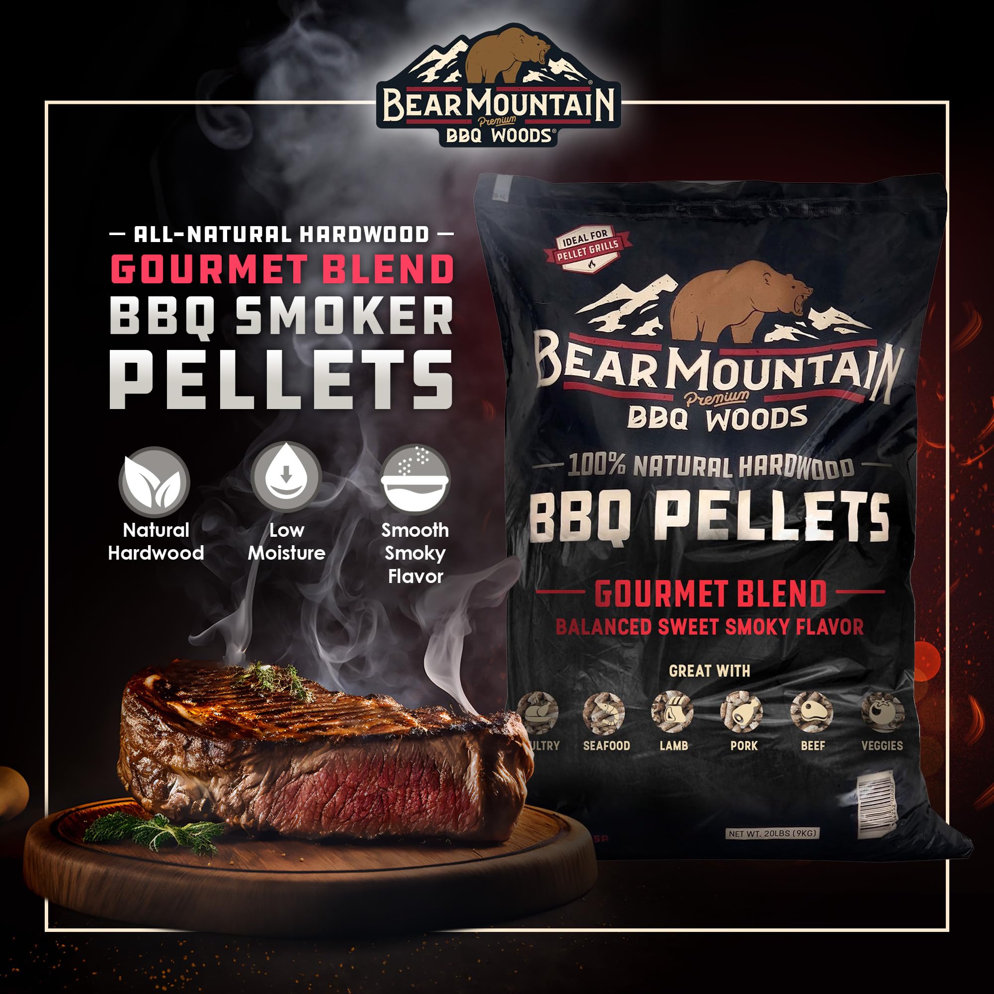 Bear Mountain Premium BBQ Woods DFP-AH-816132QTY-1 Grilling-Pellets - View #2