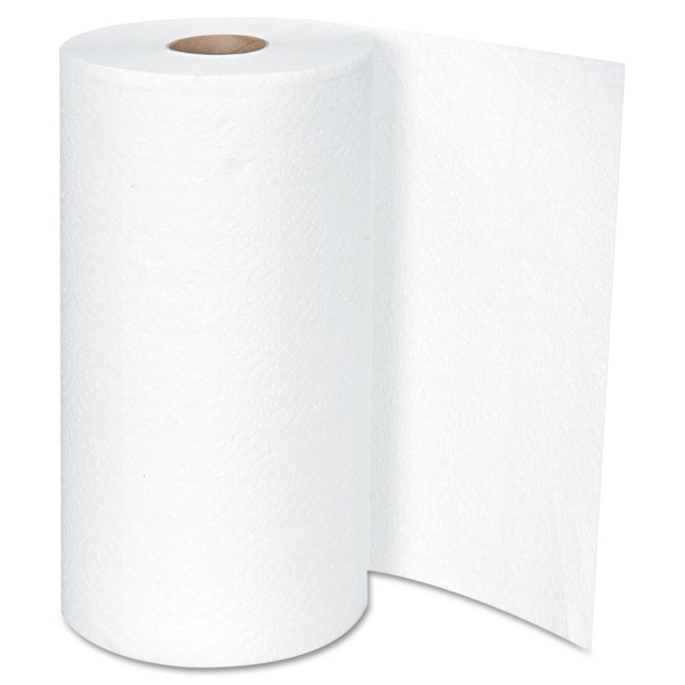 Boardwalk 6273 Big Roll Kitchen Paper Towel Rolls, 2 Ply, 250 Perforated  Sheets / Roll, White - 12 / Case