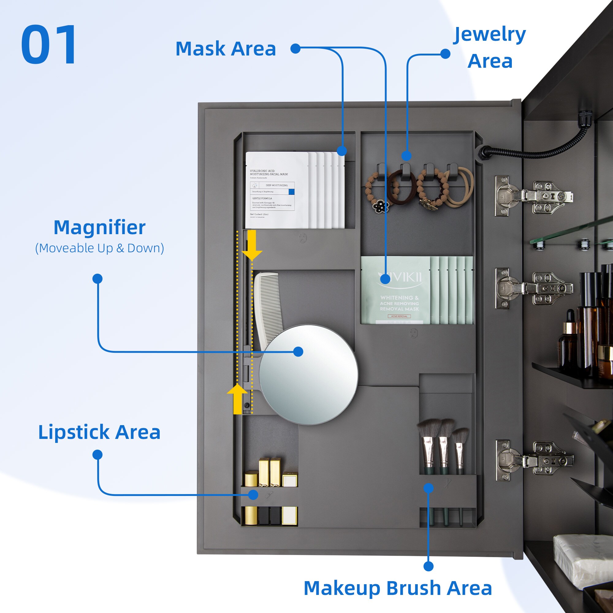 Woodbridge LMC008 Bathroom-Medicine-Cabinets - View #3