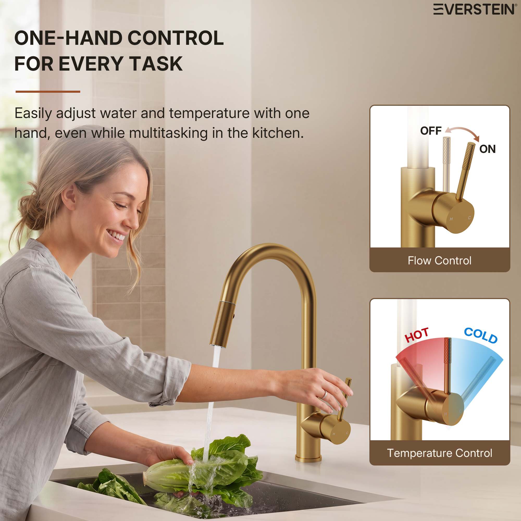 EVERSTEIN SFS-1176-GD Kitchen-Faucets - View #7