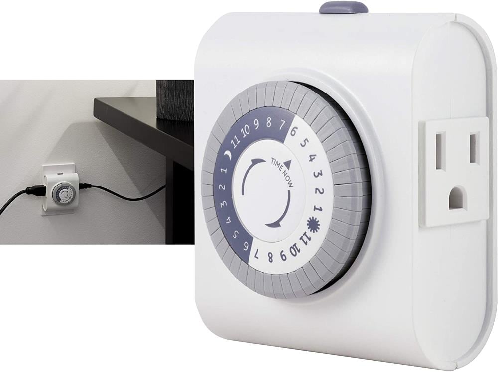 Outlet Timer Mechanical Countdown 15 Minute to 24 Hours 125V US