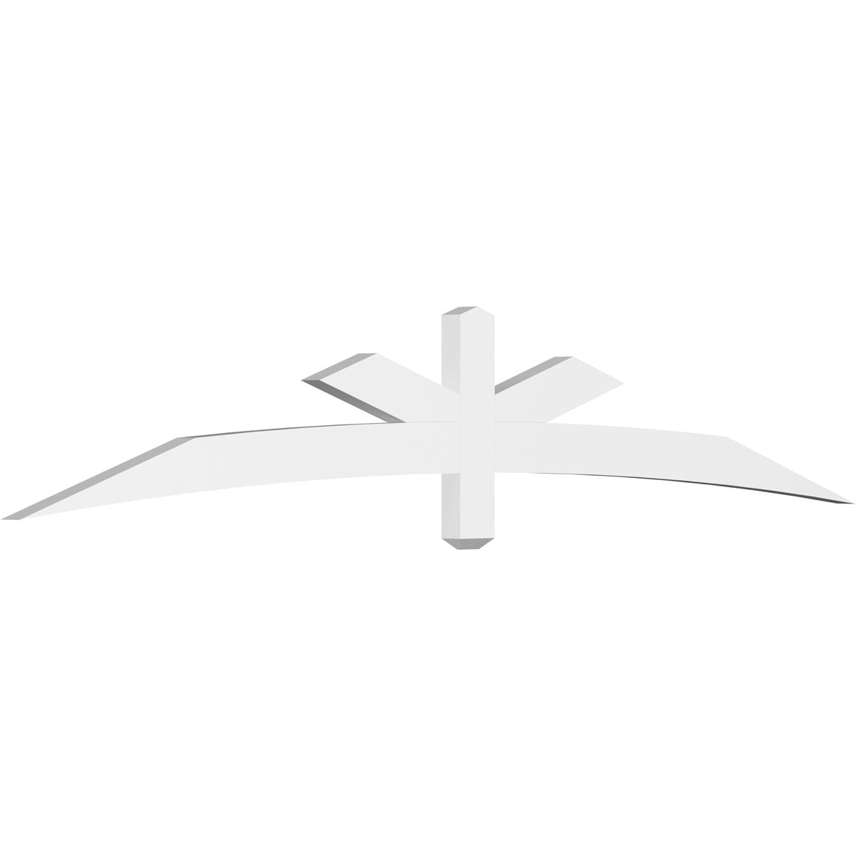 Ekena Millwork GBP096X16X0204ALB00 Alberta White PVC Gable bracket
