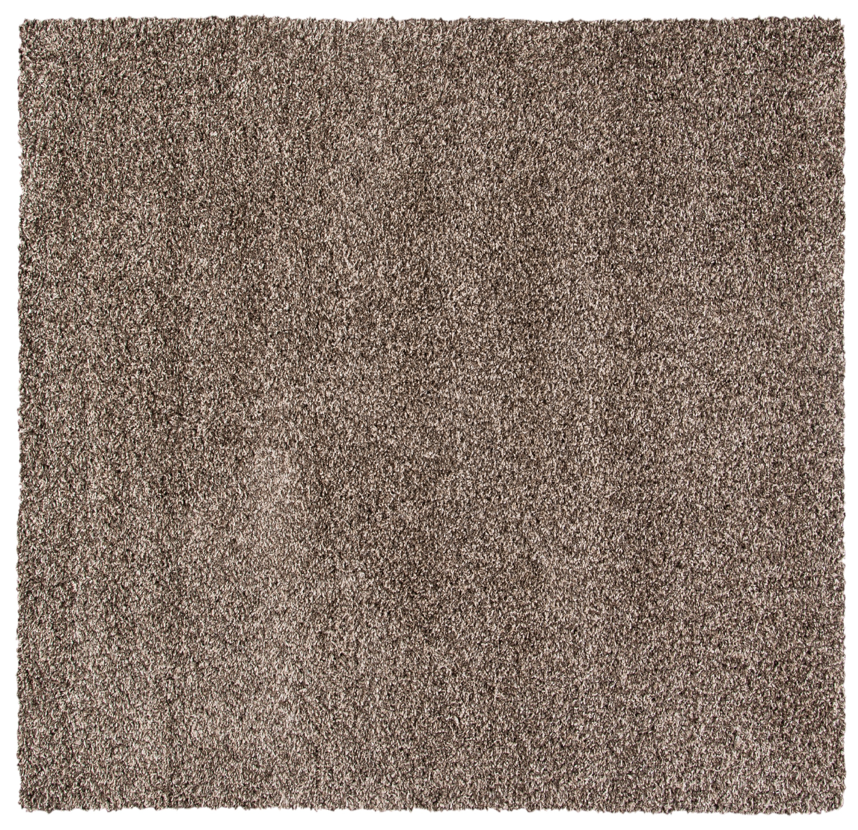 Safavieh EVO520T-7SQ Evolution Shag 7 x 7 (ft) Loomed Polypropylene Brown Square Indoor Solid Area rug
