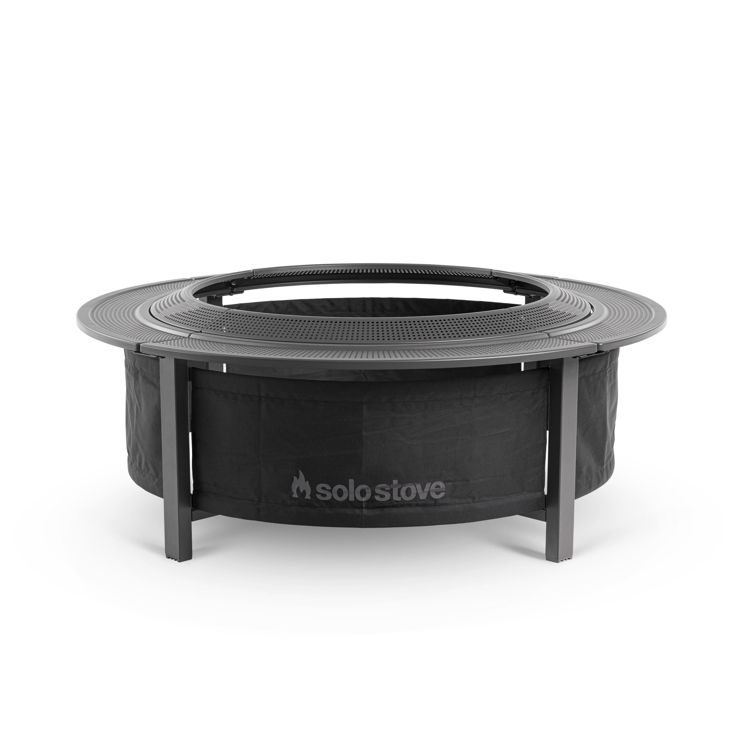 Solo Stove FPSURROUND-LG 52.5-in Black Steel Fire Pit Burn cage