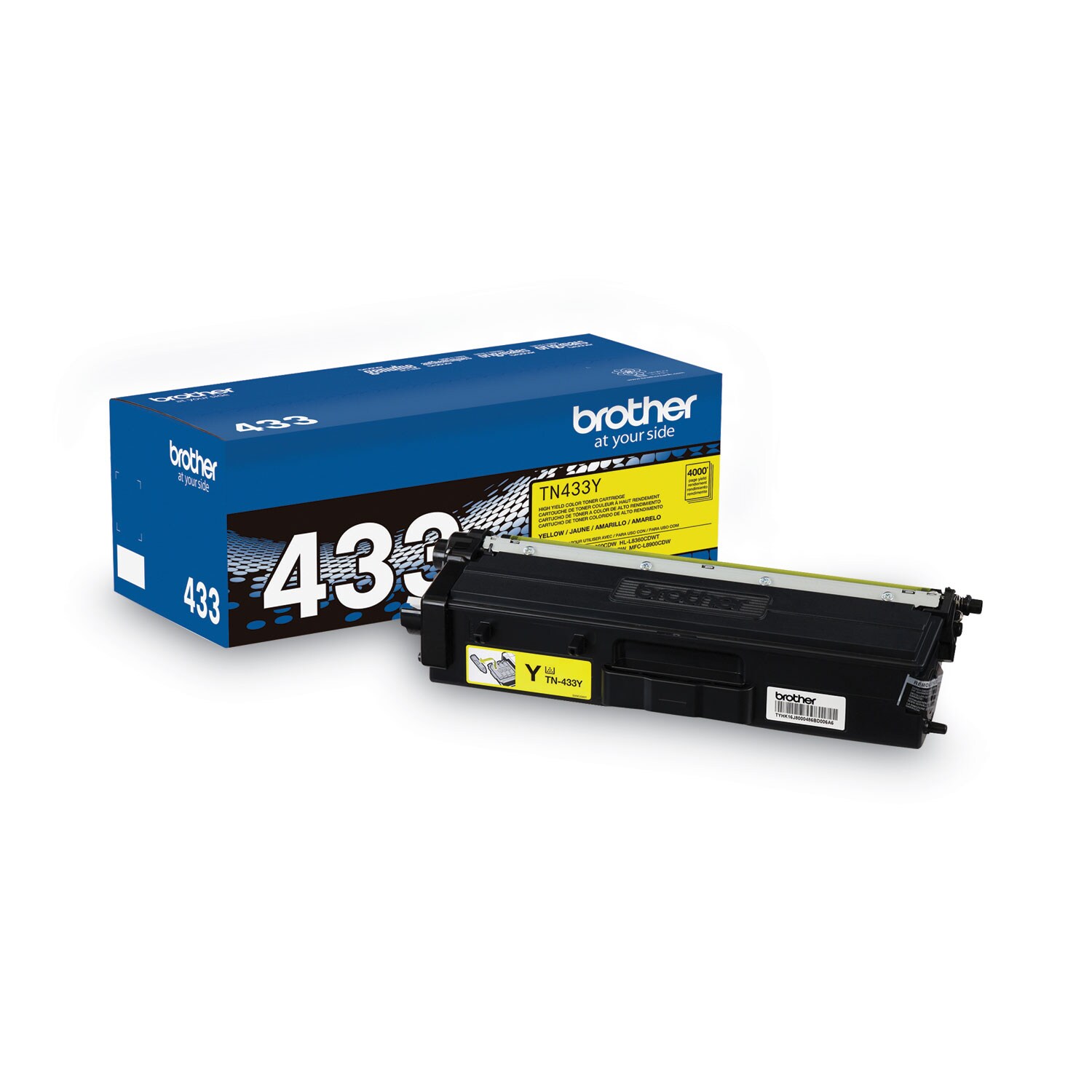 Brother TN433Y High-Yield Toner 4000 Page-Yield Yellow