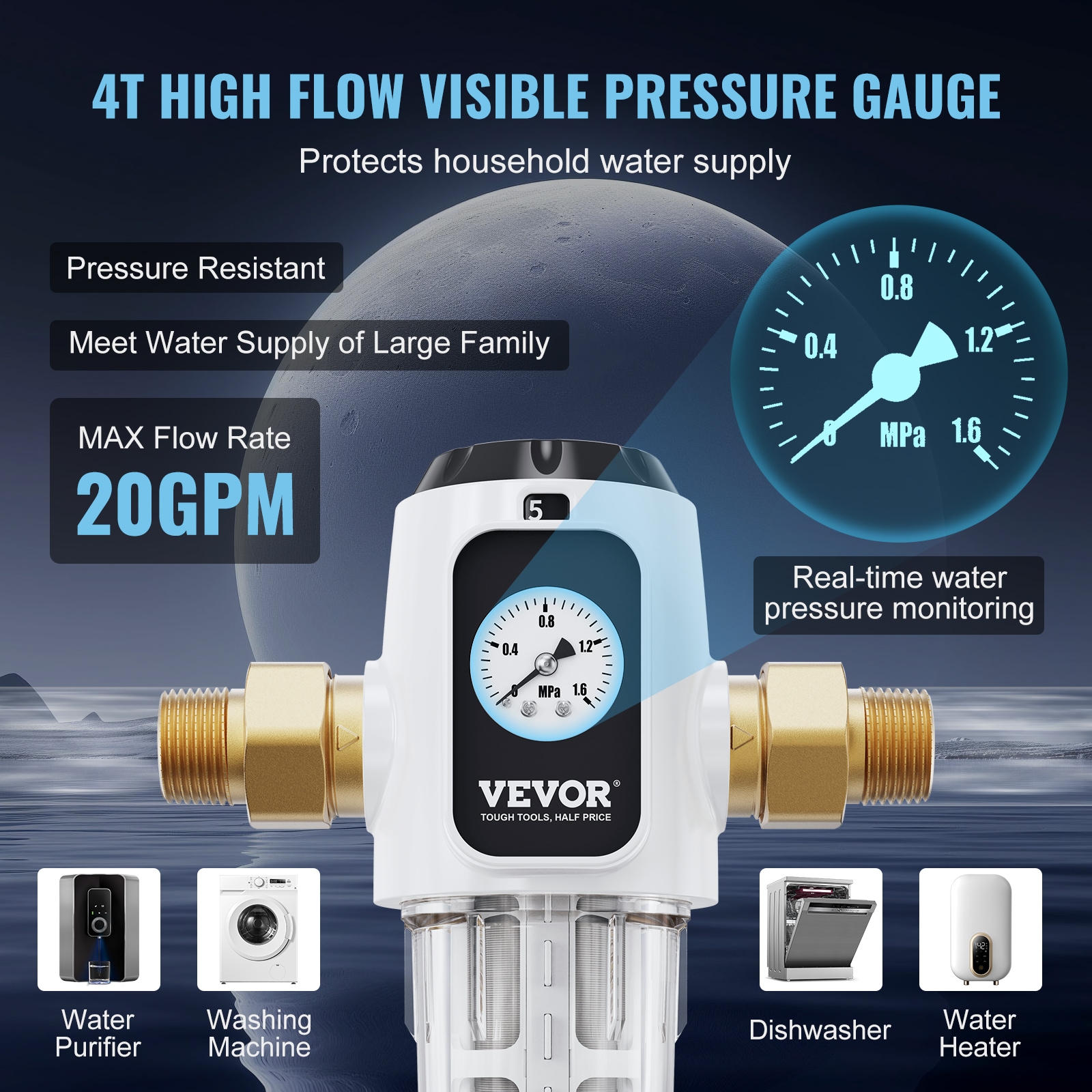 VEVOR SDCXQZSGLQFCKEP7TV0 Reverse-Osmosis - View #5