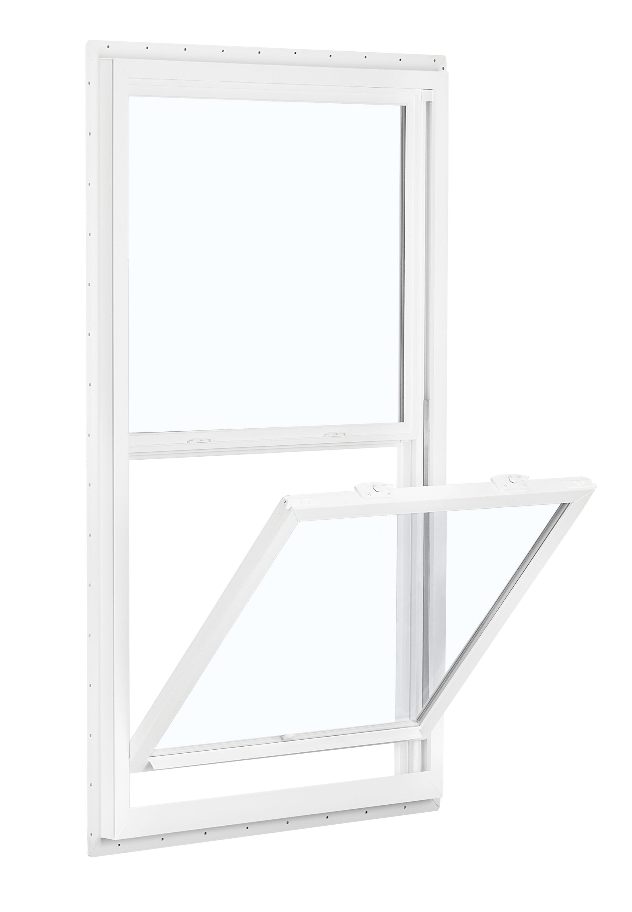 RELIABILT 150 Series New Construction 35-1/2-in x 59-1/2-in x 3-1/4-in Jamb White Vinyl Dual-pane Single Hung Window Half Screen Included