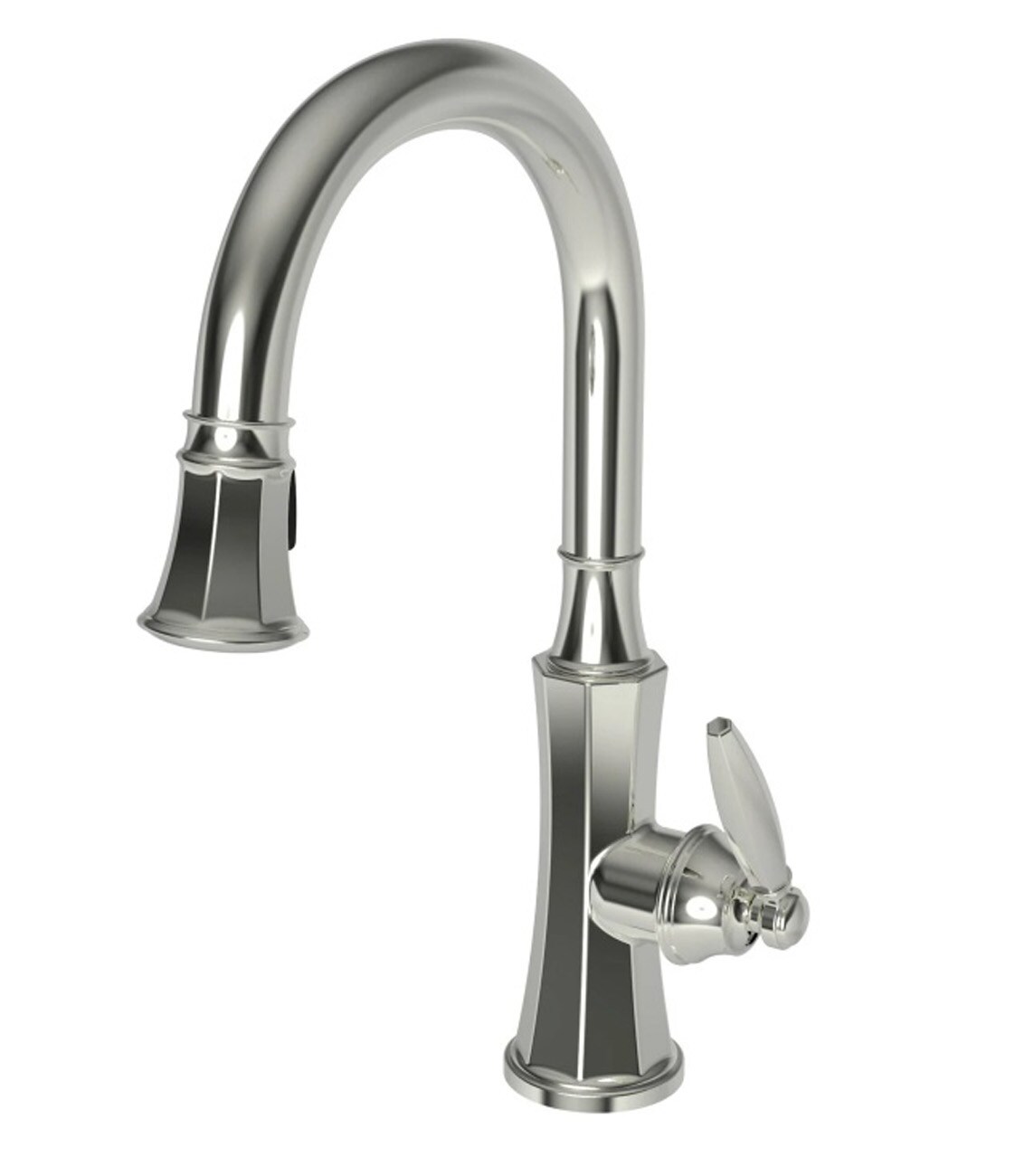 Newport Brass Polished Nickel Single Handle Swivel Kitchen Faucet at ...