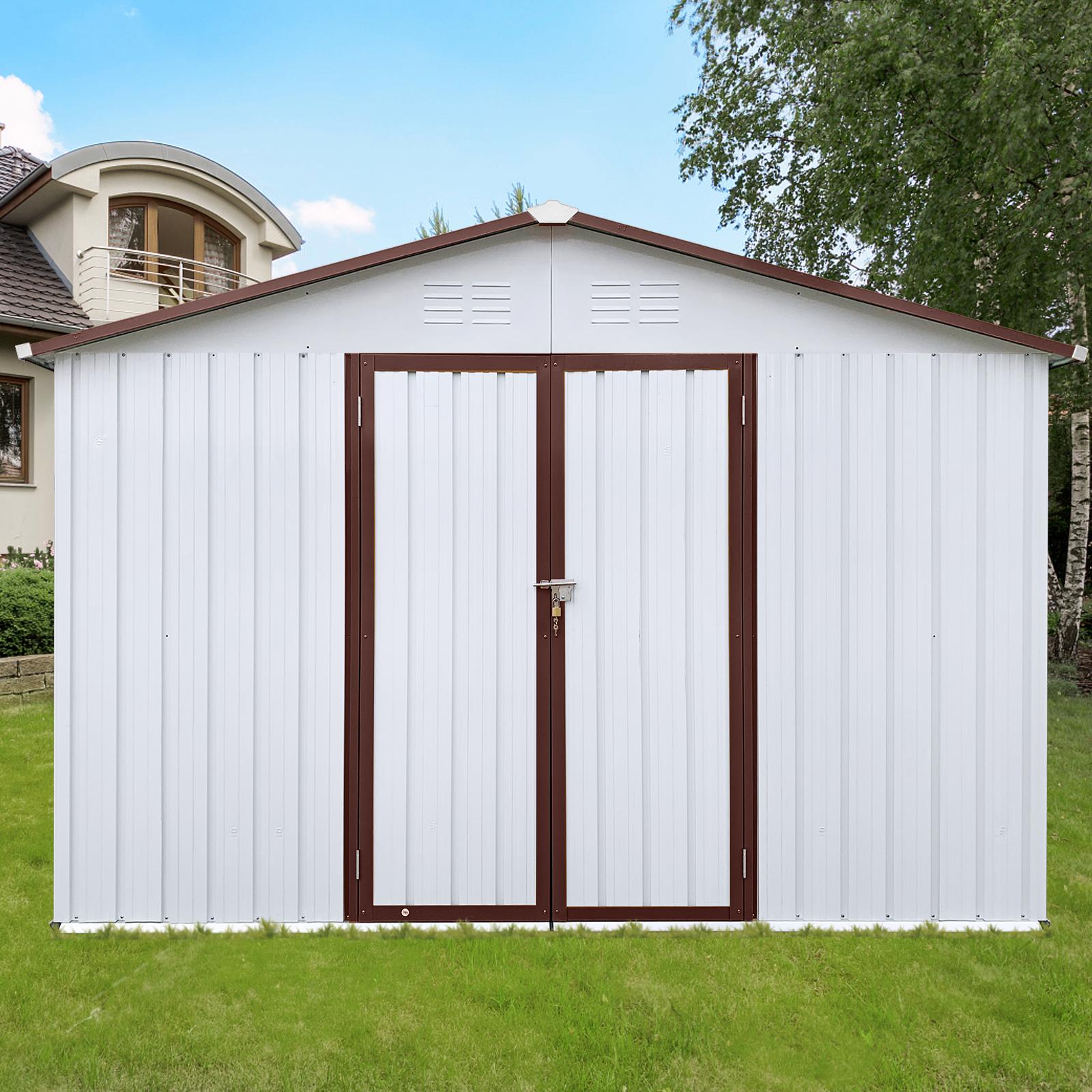 Bayfeve BF-135039-SD 10-Feet x 12-Feet Galvanized steel Storage Shed