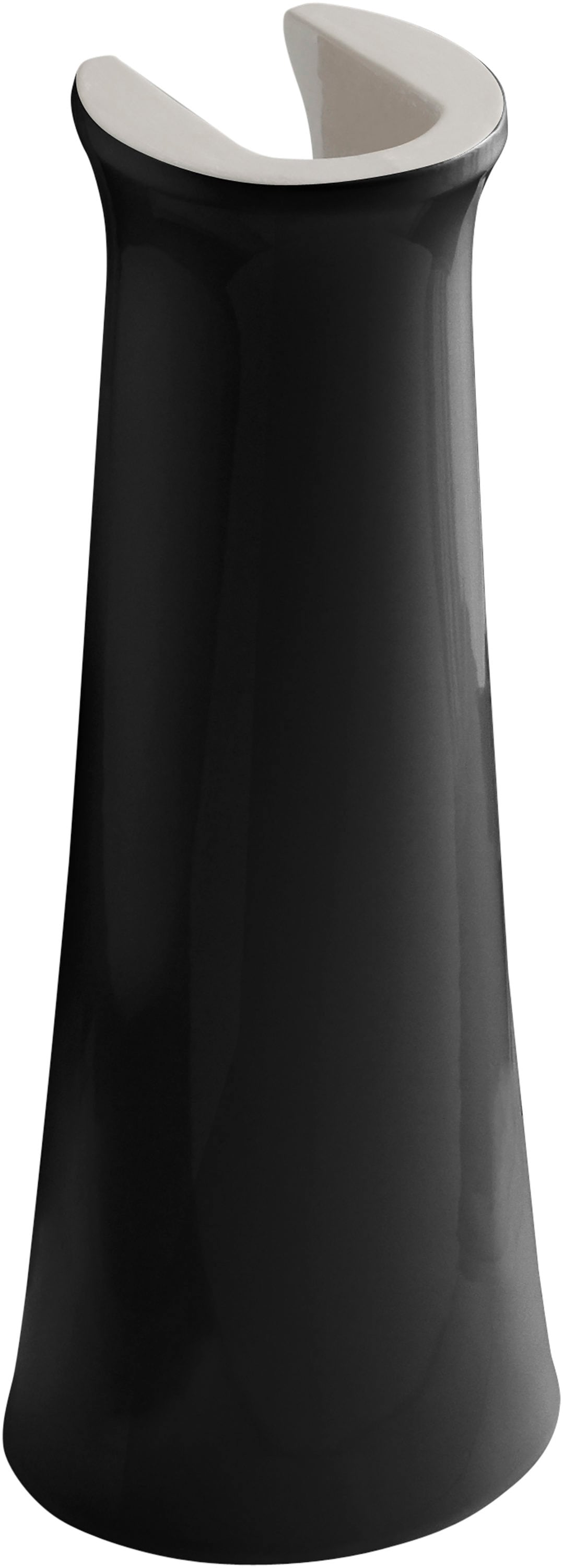 KOHLER 2364-7 Cimarron Vitreous china Traditional Black Pedestal Sink Base ( 28.125-in x 9.8-in x 28.125-in )