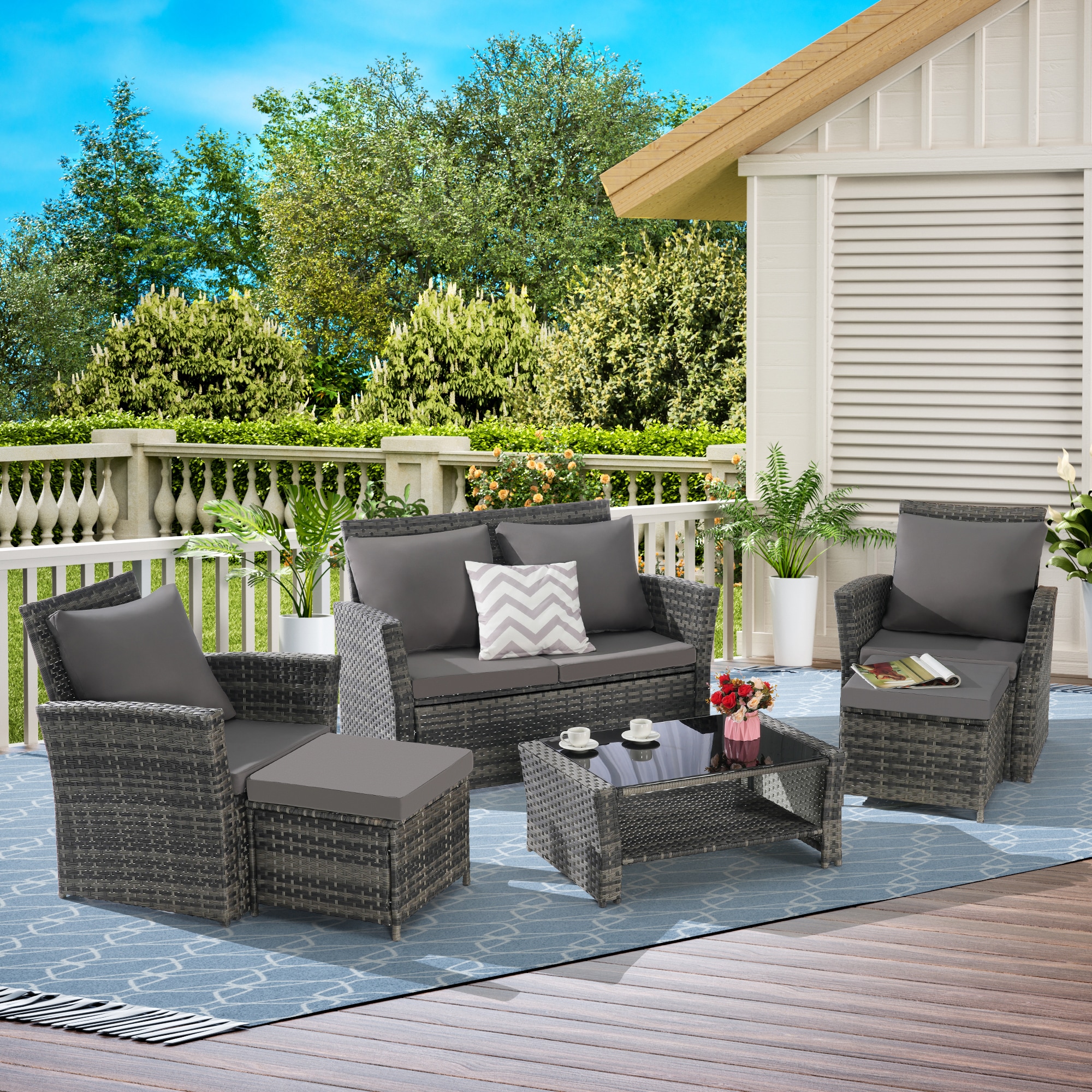 SINOFURN SYB670038DG Patio-Conversation-Sets - View #9