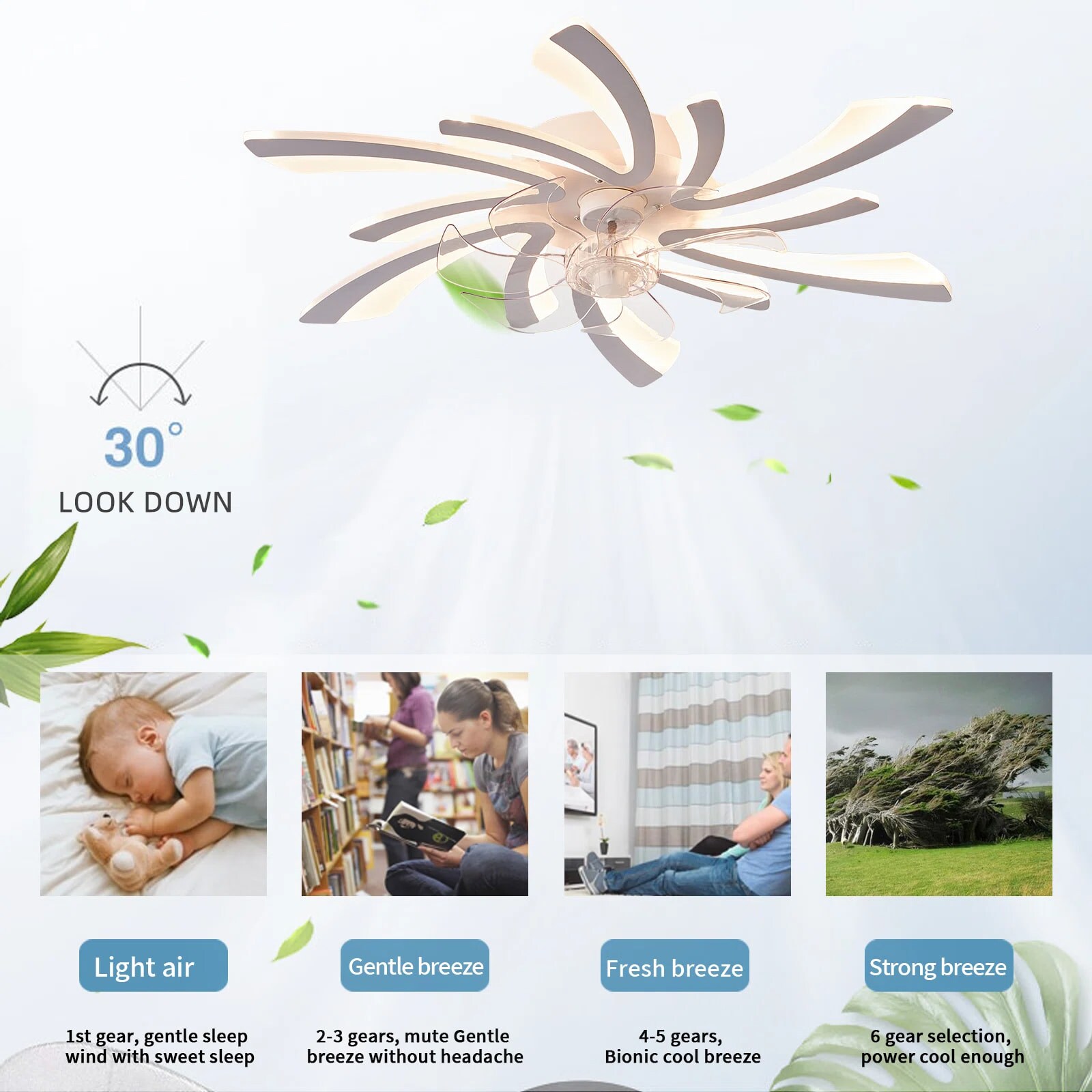 Yardreeze GHHCF032WH0407 Ceiling-Fans - View #3