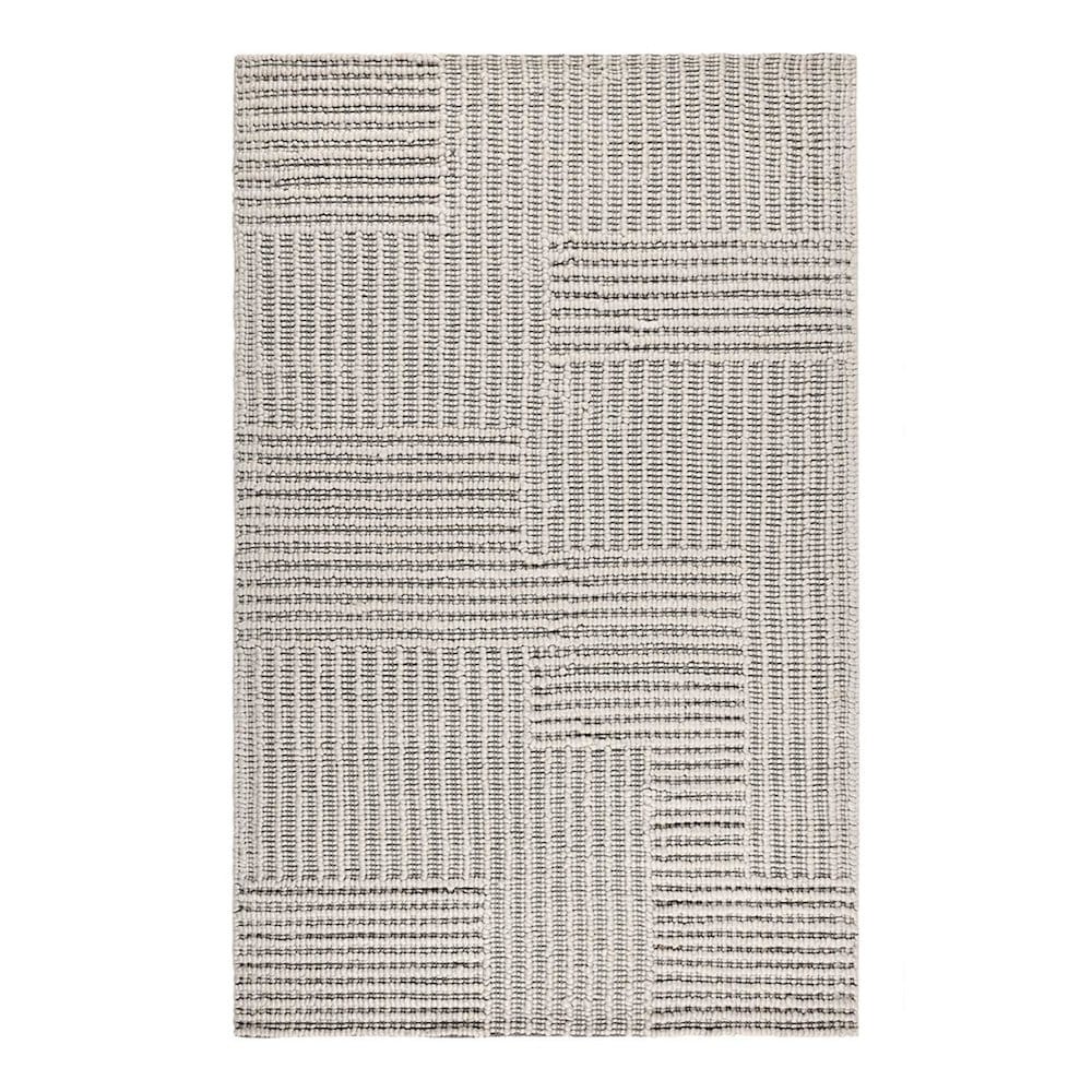 Classic Home BG3652050 Clayton 5'x8' Recycled Fabric Handwoven Sustainable Gray Accent Area Rug