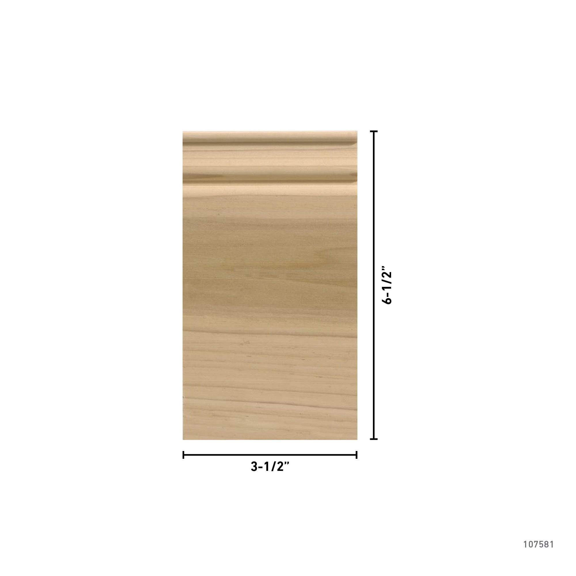 Ornamental Mouldings EV742PBWHW plinths - View #3