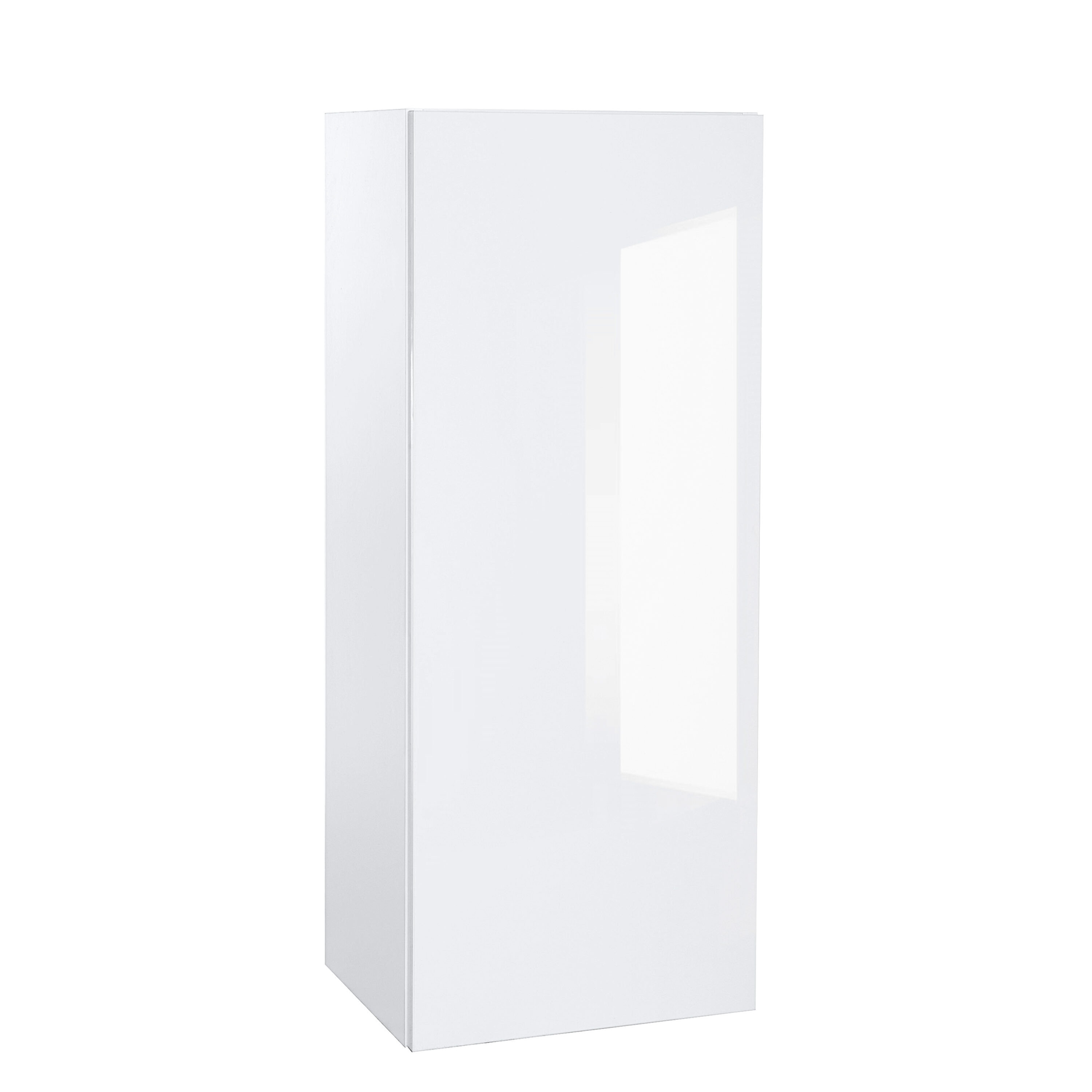 Cambridge Quick Assemble Modern Style, White Gloss 15 x 42 in. Wall Kitchen Cabinet (15 in. W x 12 D x 42 in. H)