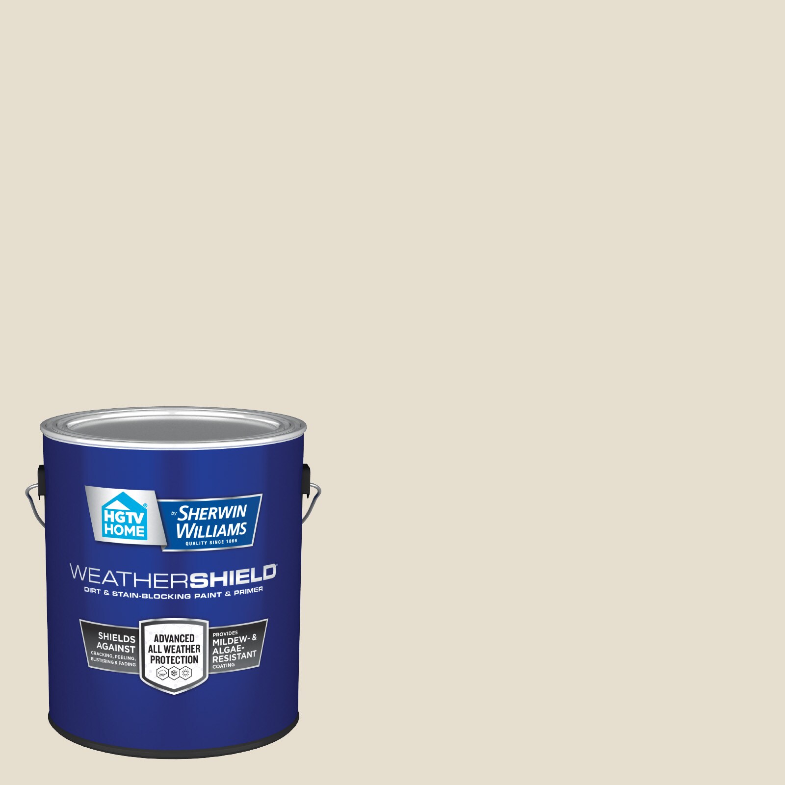 HGTV HOME by Sherwin-Williams 3003-10C-636319 Weathershield Semi-gloss Cream In My Coffee 3003-10C Latex Exterior Paint + Primer ( 1-gallon )