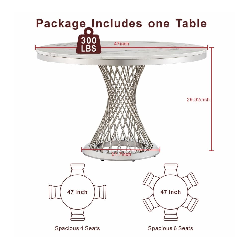 Coolbibila ALAYA-TABLE-SILVER Dining-Tables - View #3