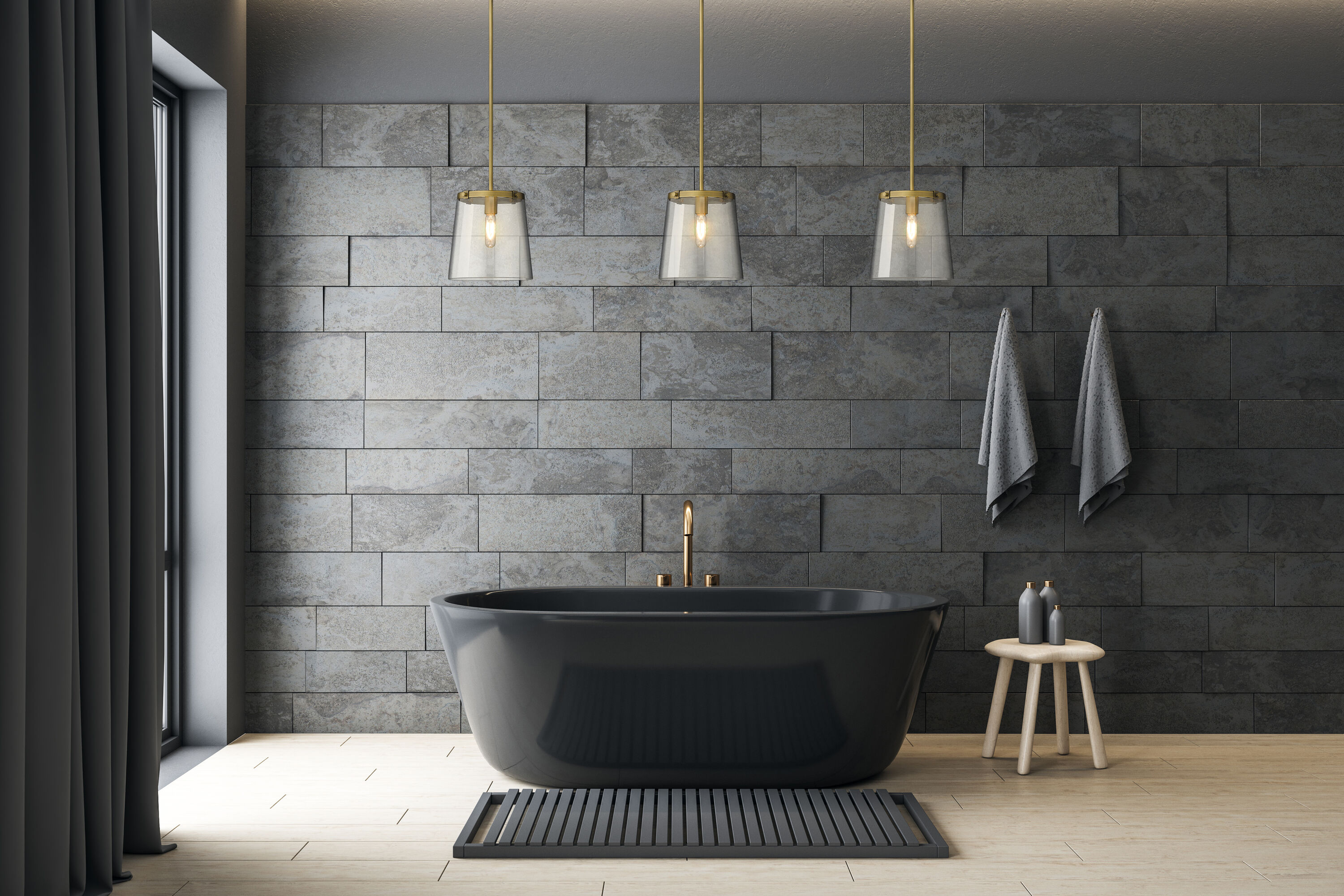 Callista Rubbed Brass 10" Contemporary Pendant Light