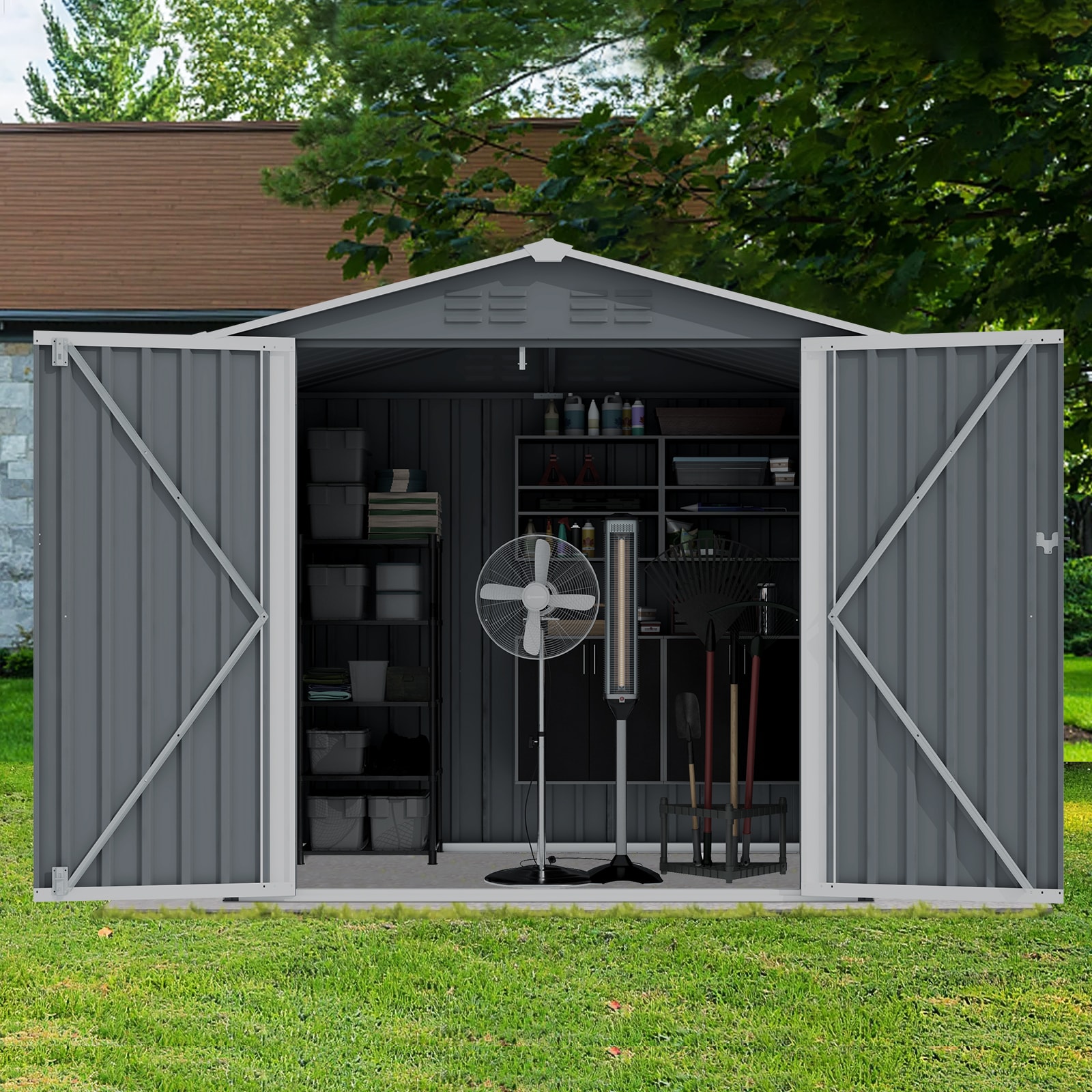 Mondawe MD-W291105898 Metal-Storage-Buildings-Sheds - View #2
