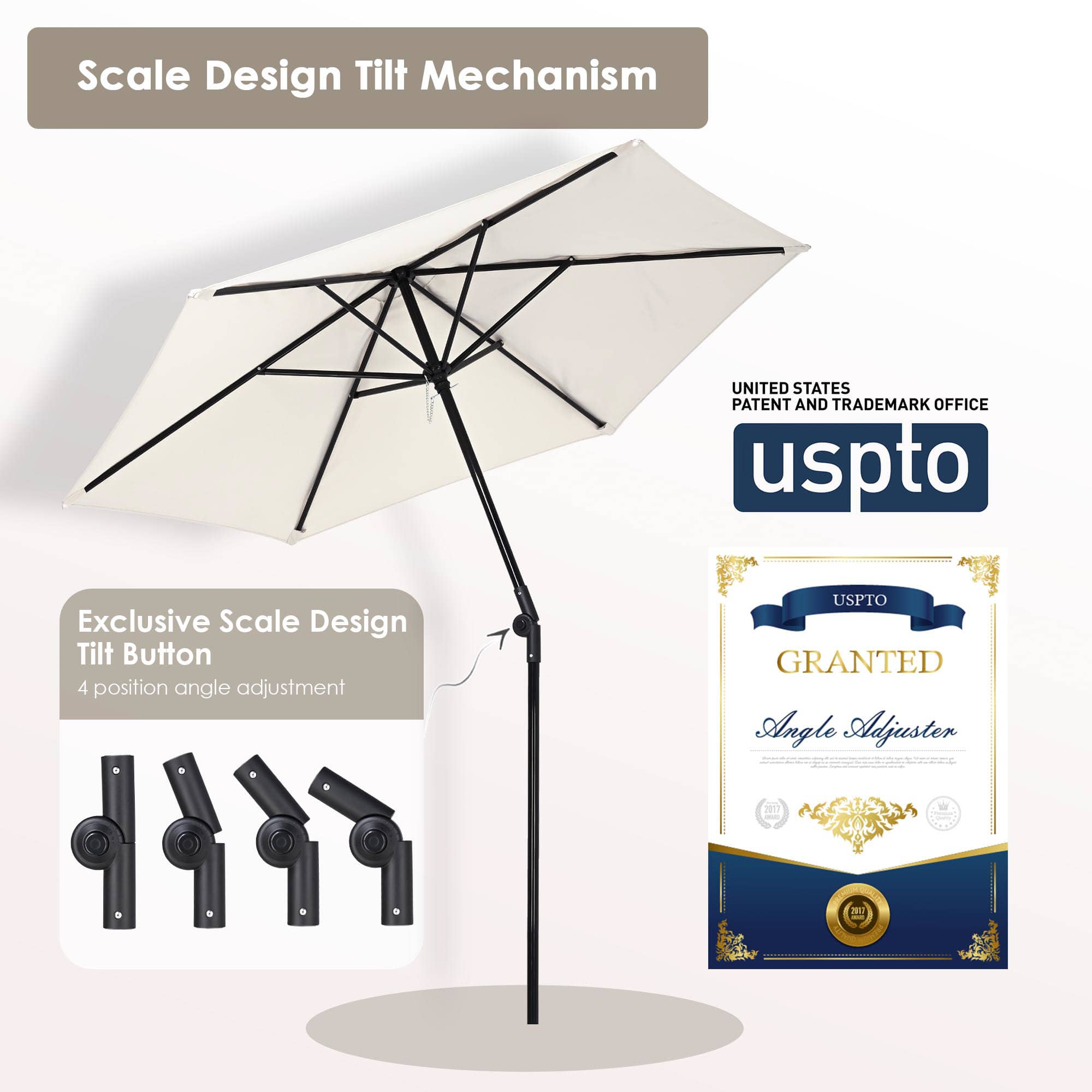 Yescom 07UMB001-7FT-IV-LO Umbrellas-2 - View #3