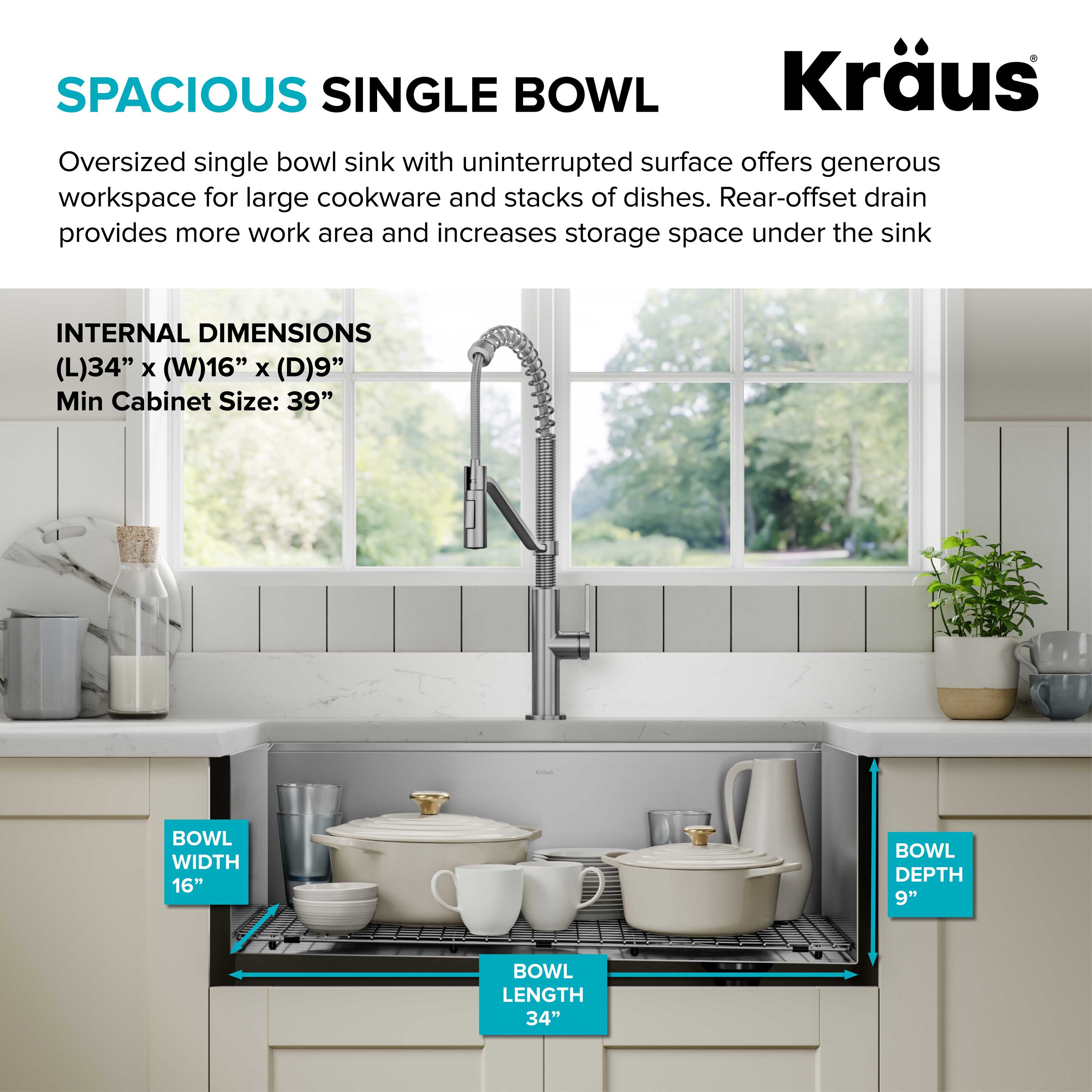 Kraus KWU110-36 Kitchen-Sinks - View #5