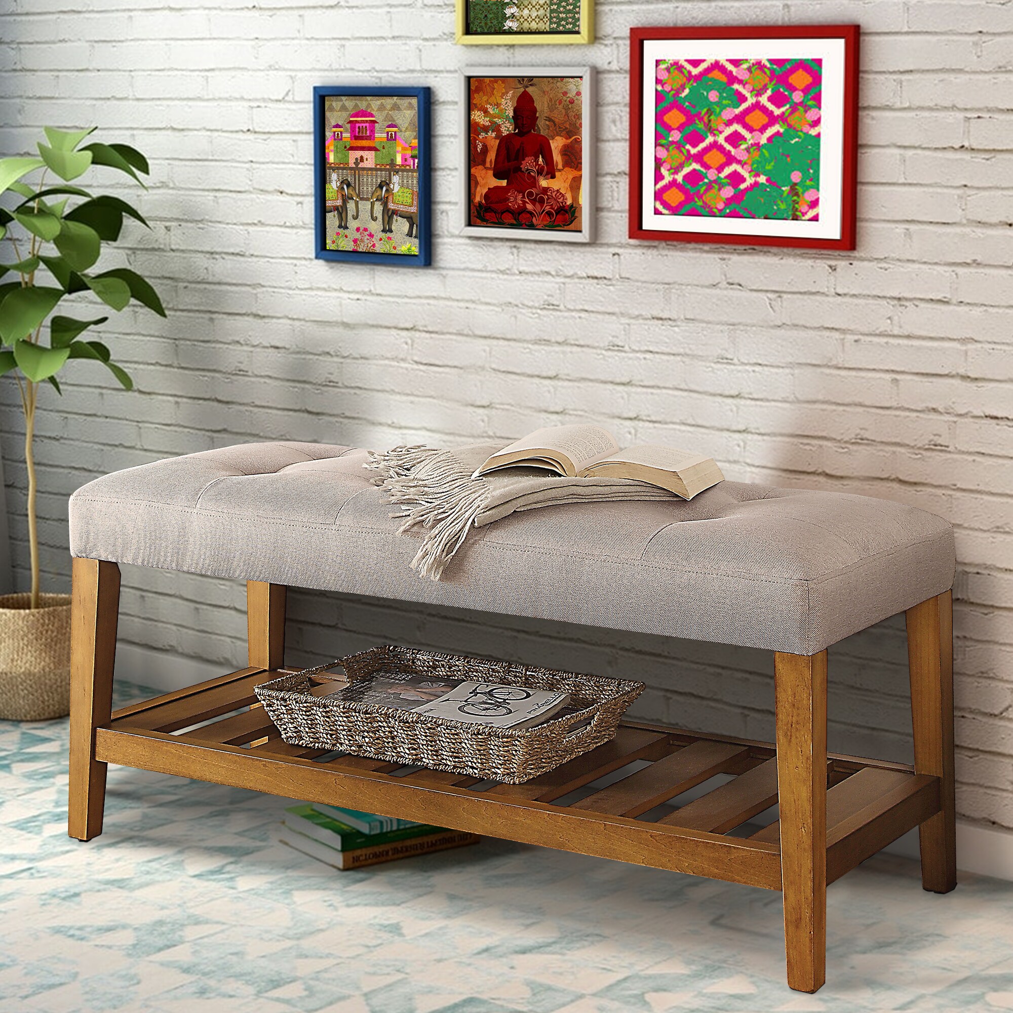 Benzara BM158808 bench - View #6