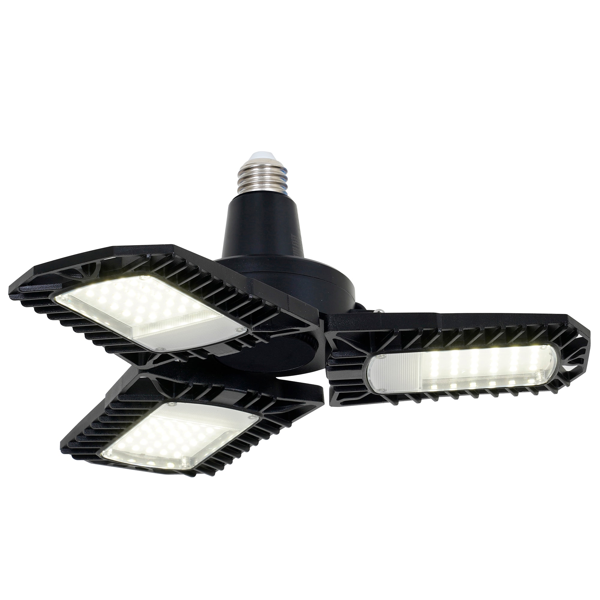 1-ft 8000-Lumen Black 3-Light LED Diffuser Shop Light | - Utilitech Z-JG-80AL