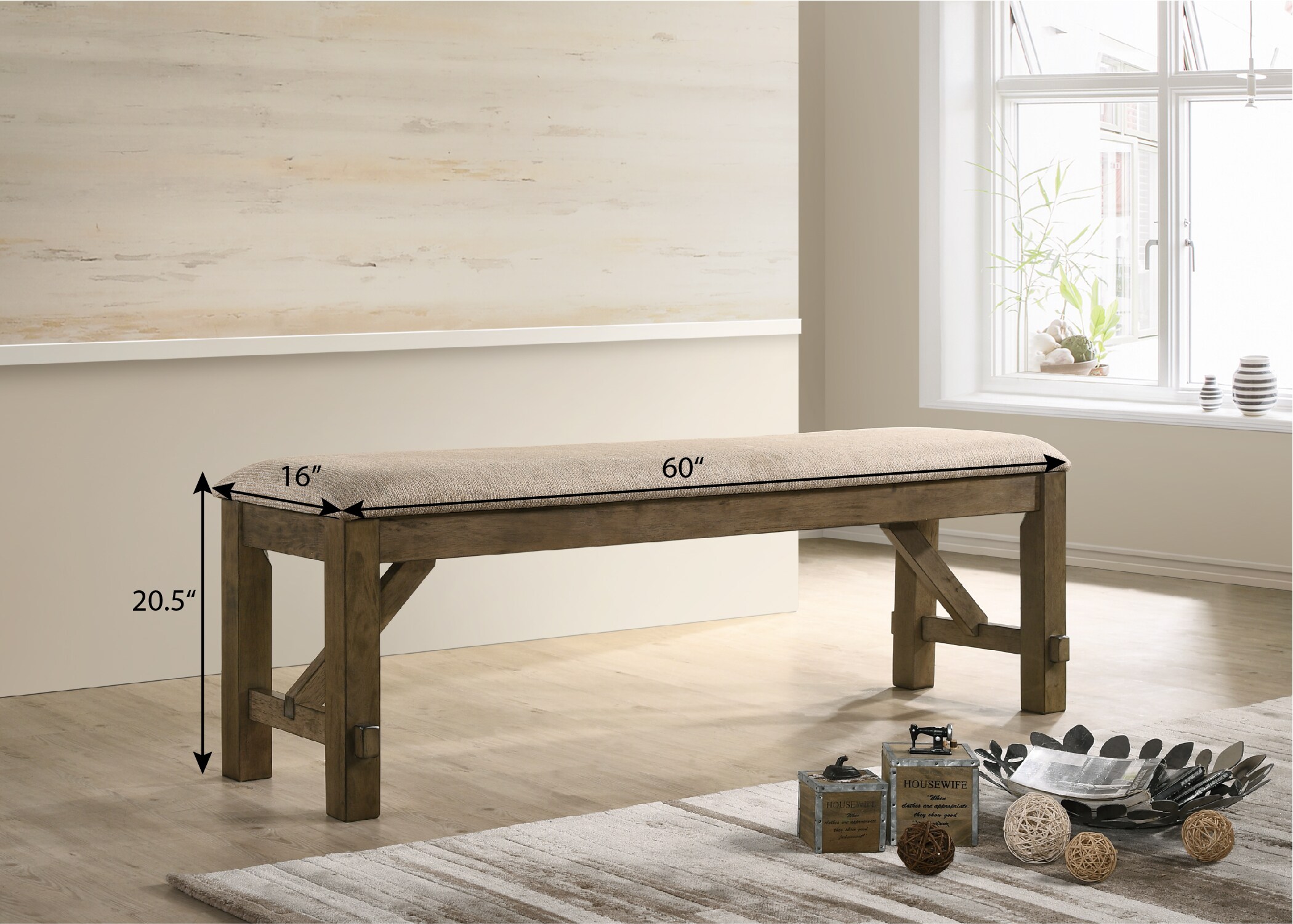 Roundhill Furniture BC712 Dining-Benches - View #6