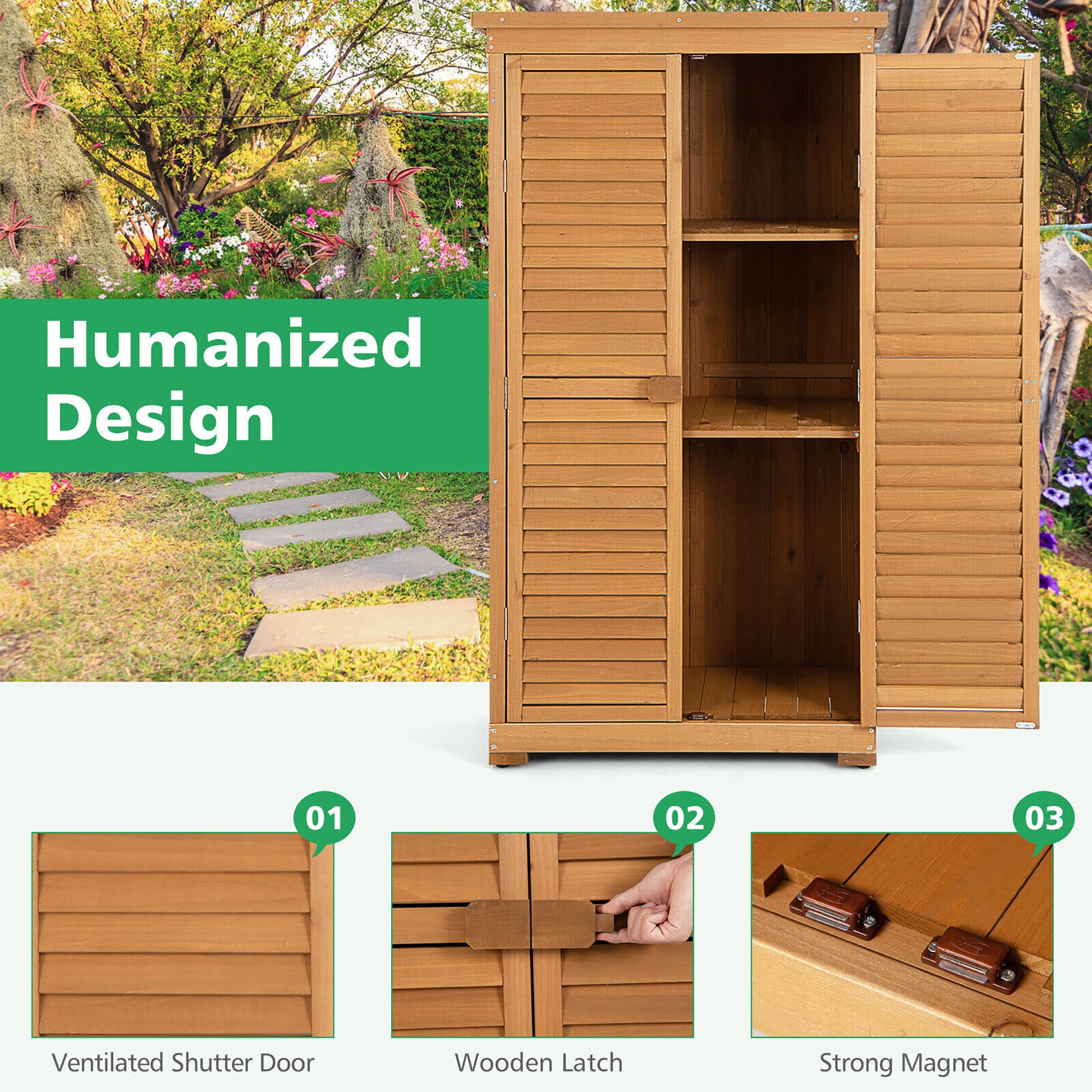 Forclover FLHY-746 Small-Outdoor-Storage - View #3