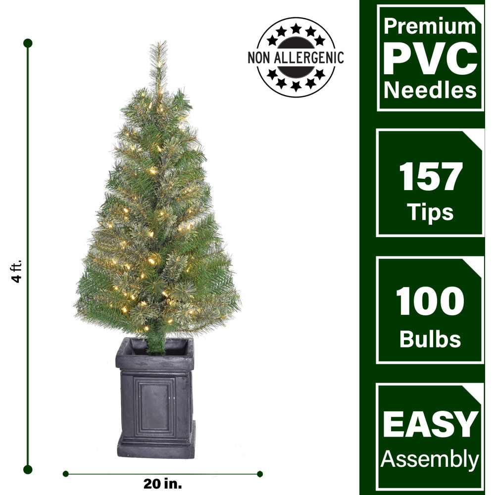 Fraser Hill Farm FFPTE048-5GR/SET2 Artificial-Christmas-Trees - View #6