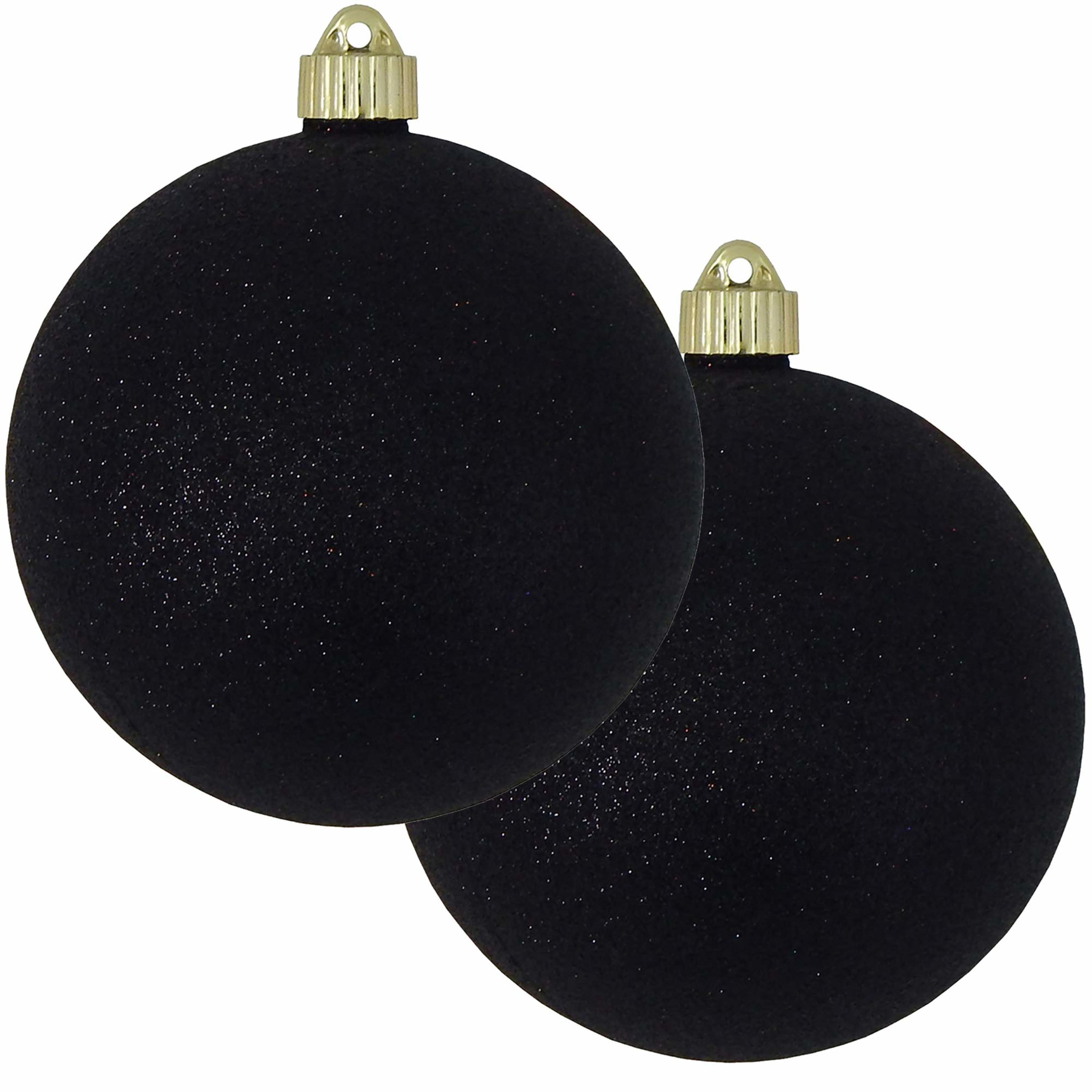 Krebs KBX04744 2 -Pack Black Standard Indoor Ornament set Shatterproof